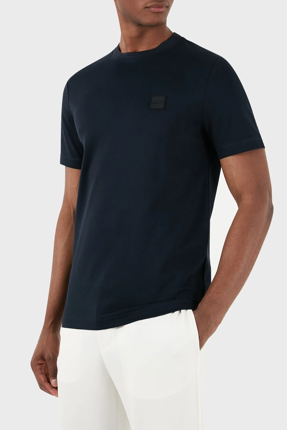 Boss Pamuklu Regular Fit Bisiklet Yaka Erkek T Shirt 50485158 405 LACİVERT - 3