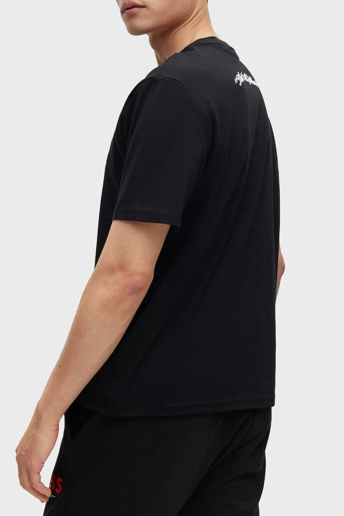 Boss Pamuklu Regular Fit Bisiklet Yaka Erkek T Shirt 50485386 001 SİYAH - 3