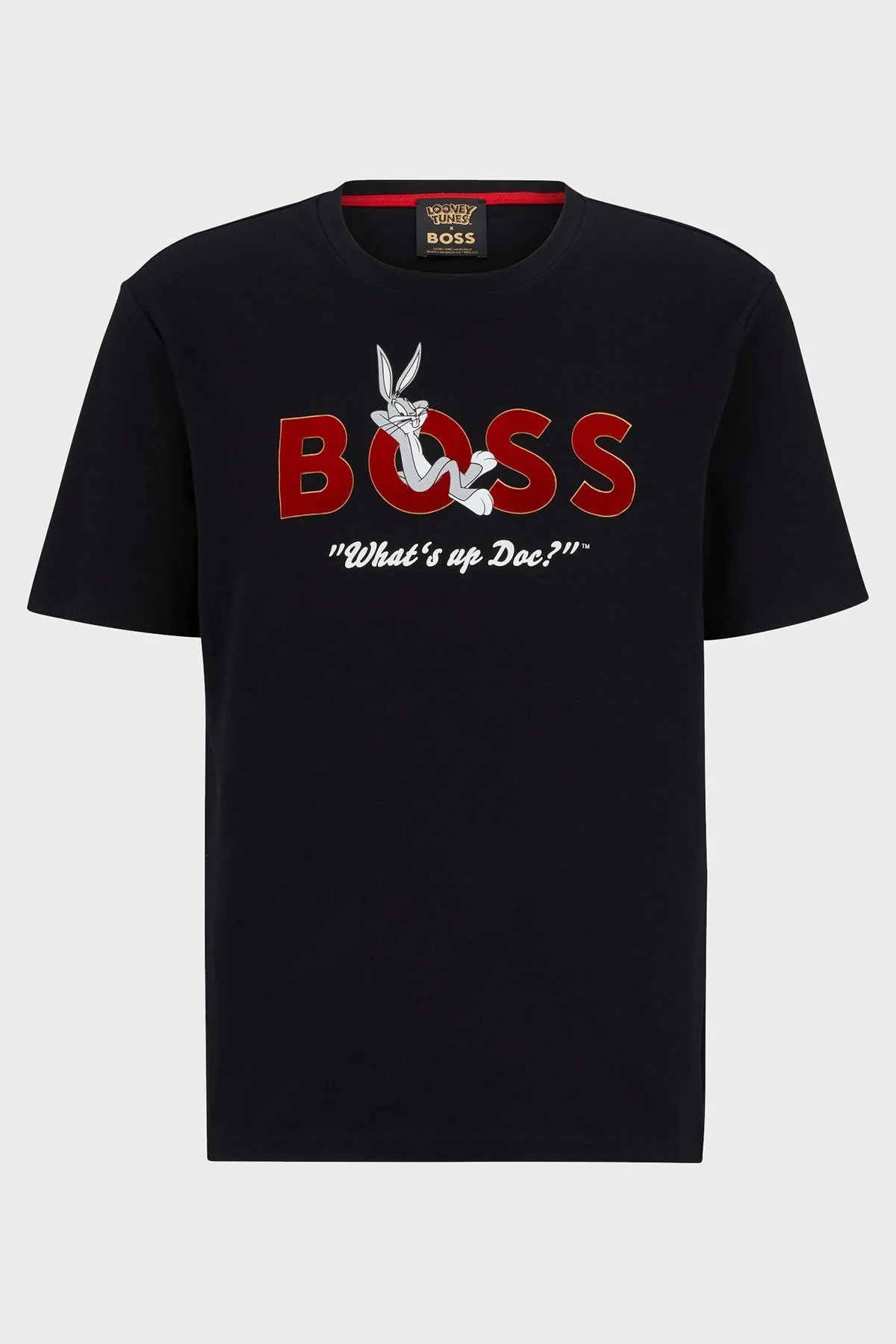 Boss Pamuklu Regular Fit Bisiklet Yaka Erkek T Shirt 50485386 001 SİYAH - 5