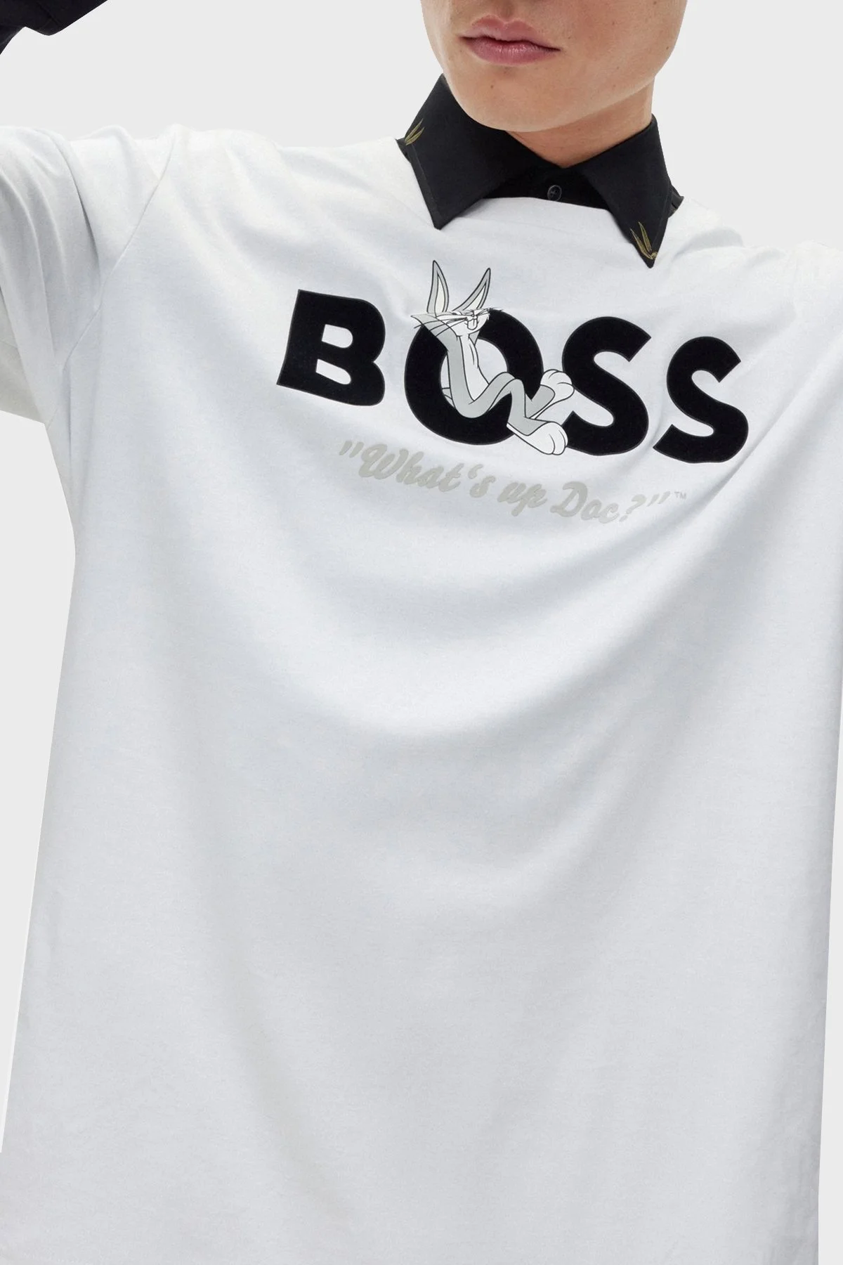 Boss Pamuklu Regular Fit Bisiklet Yaka Erkek T Shirt 50485386 100 BEYAZ - 4