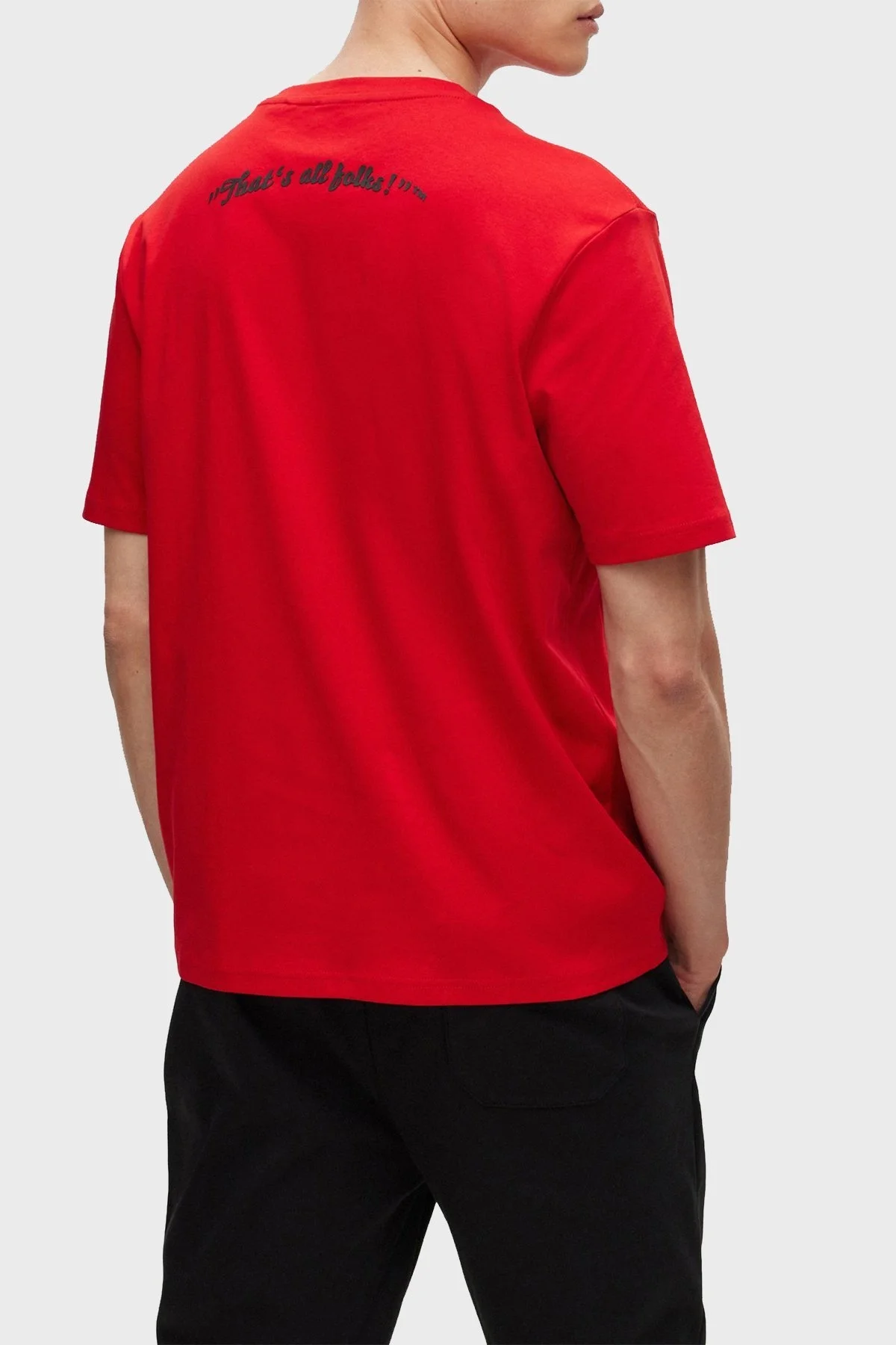 Boss Pamuklu Regular Fit Bisiklet Yaka Erkek T Shirt 50485386 623 KIRMIZI - 3