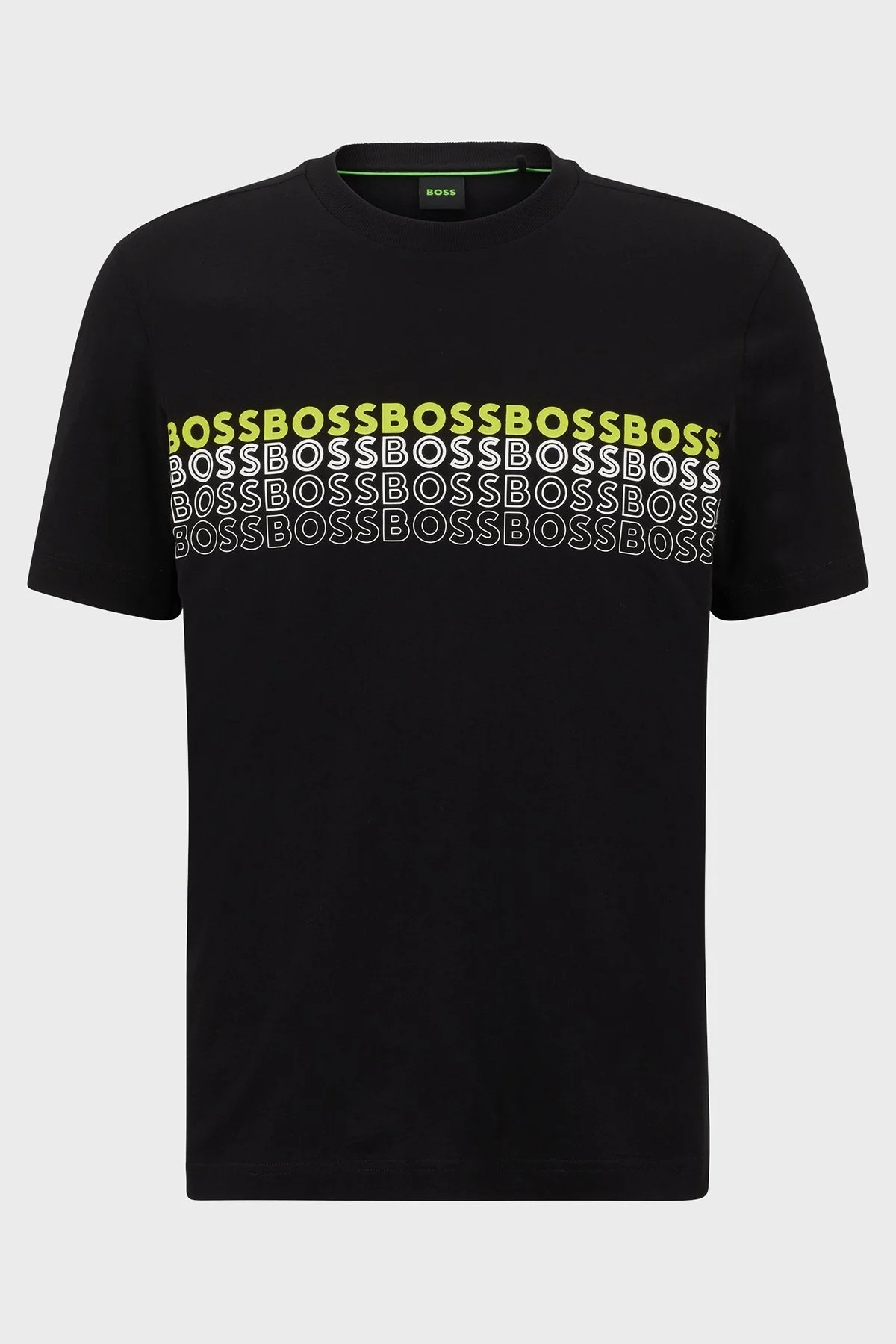 Boss Pamuklu Regular Fit Bisiklet Yaka Erkek T Shirt 50488785 001 SİYAH - 4