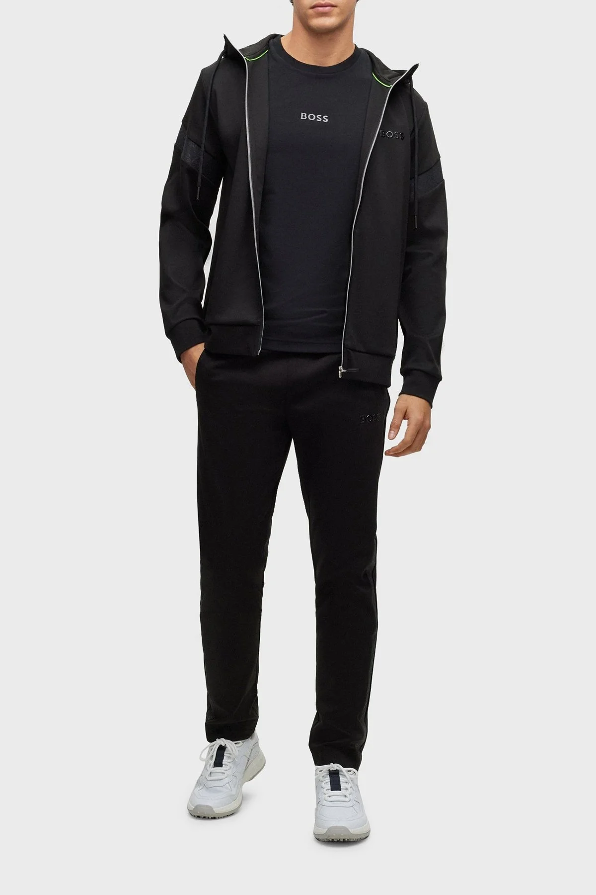 Boss Pamuklu Regular Fit Bisiklet Yaka Erkek T Shirt 50488794 001 SİYAH - 2