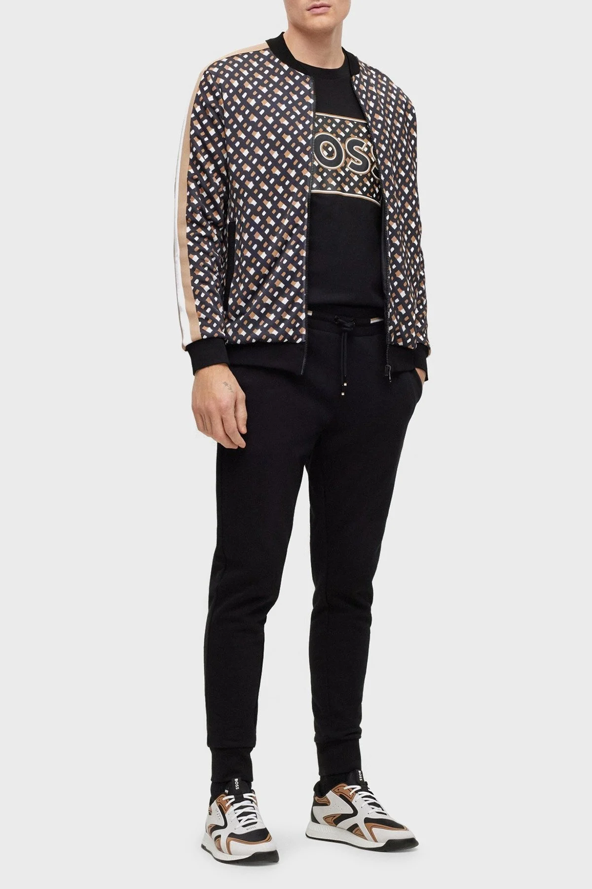 Boss Pamuklu Regular Fit Bisiklet Yaka Erkek T Shirt 50489334 001 SİYAH - 3