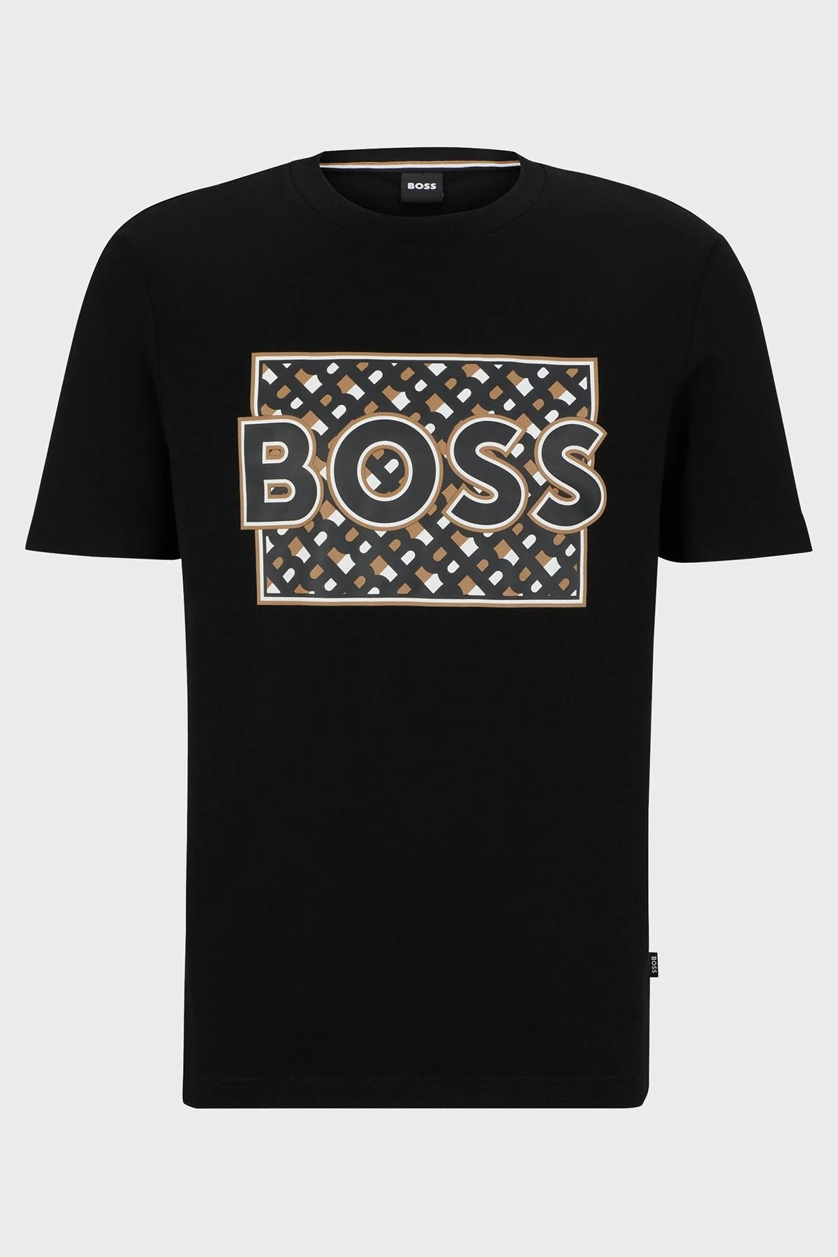 Boss Pamuklu Regular Fit Bisiklet Yaka Erkek T Shirt 50489334 001 SİYAH - 5