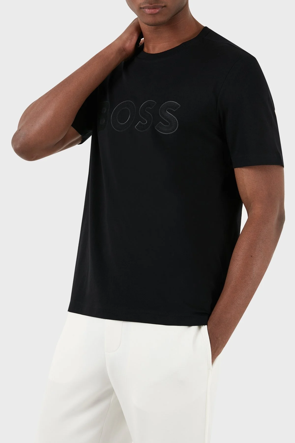 Boss Pamuklu Regular Fit Bisiklet Yaka Erkek T Shirt 50512866 001 SİYAH - 9