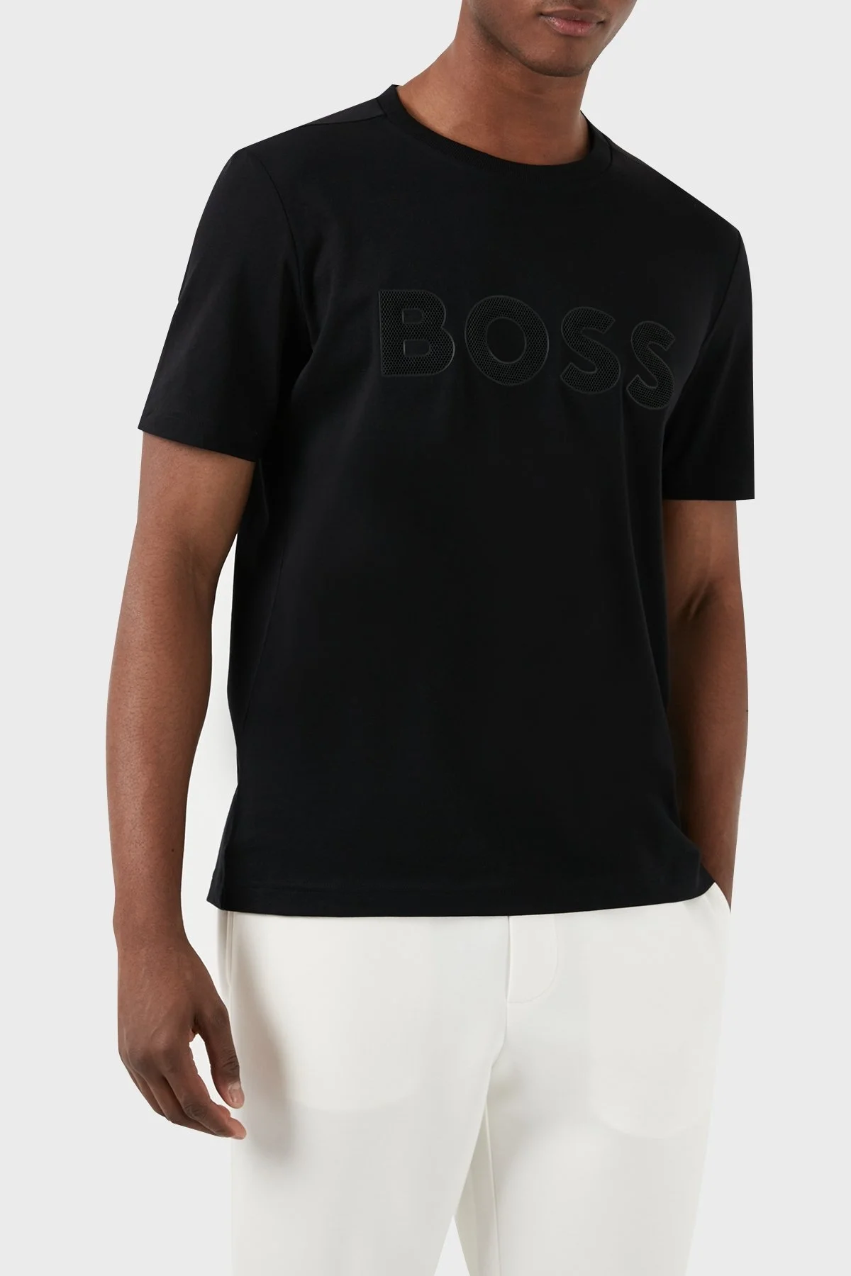 Boss Pamuklu Regular Fit Bisiklet Yaka Erkek T Shirt 50512866 001 SİYAH - 10