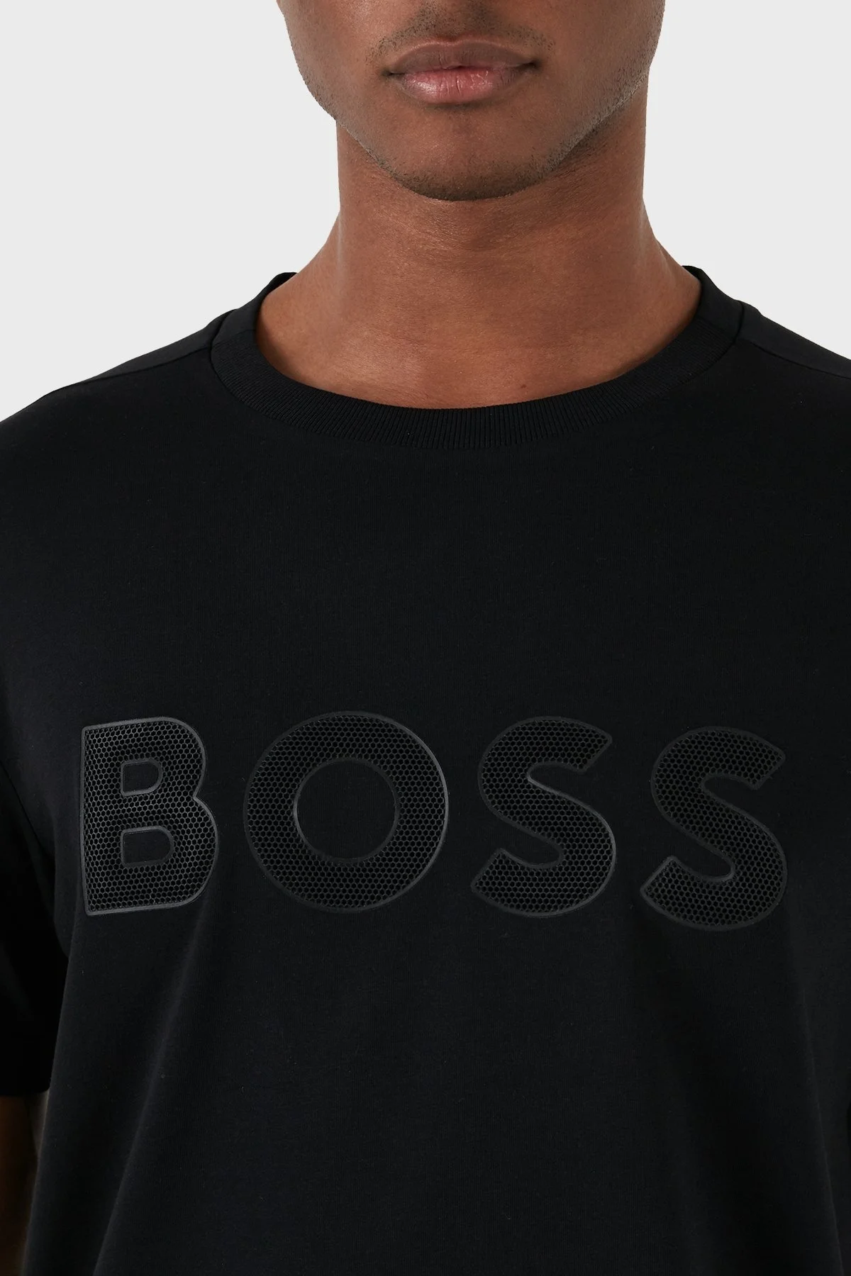 Boss Pamuklu Regular Fit Bisiklet Yaka Erkek T Shirt 50512866 001 SİYAH - 12