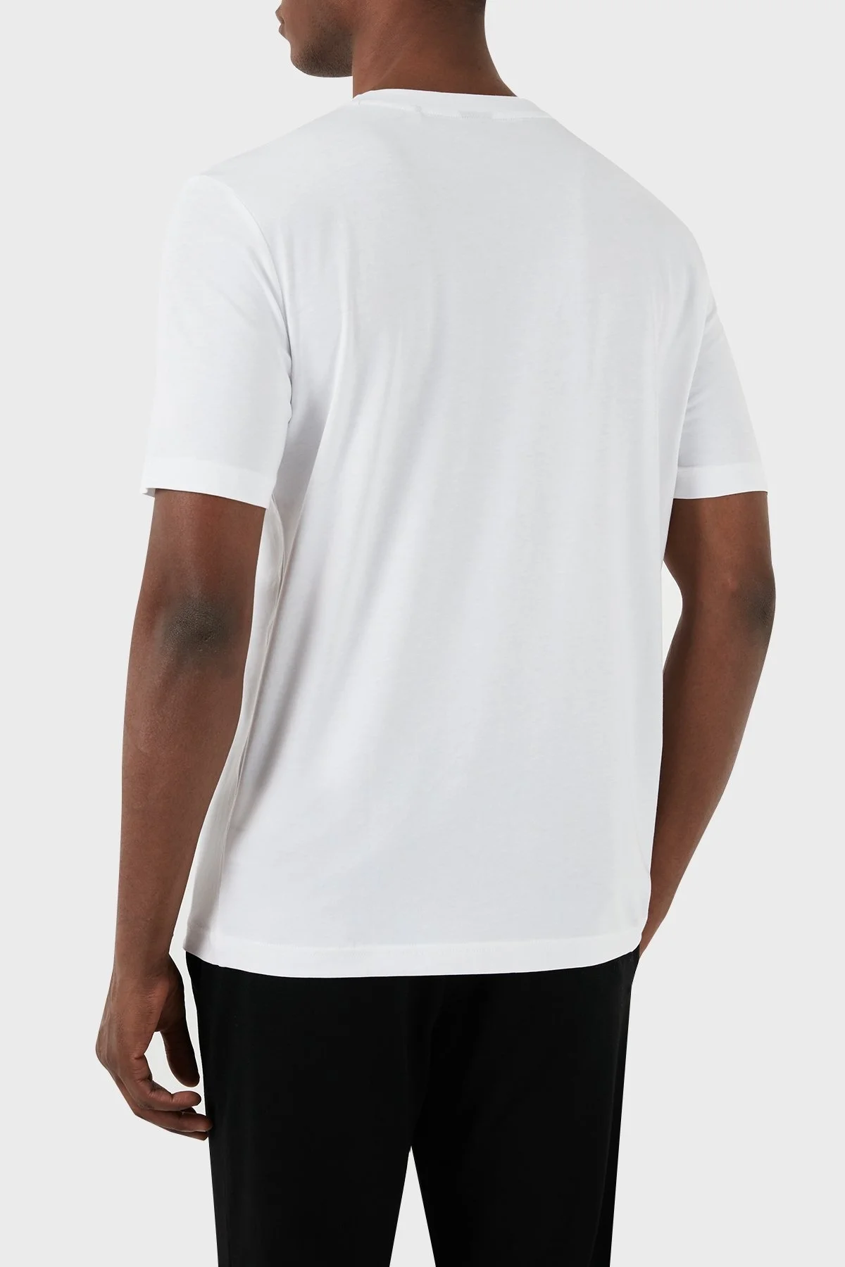 Boss Pamuklu Regular Fit Bisiklet Yaka Erkek T Shirt 50512866 100 BEYAZ - 3