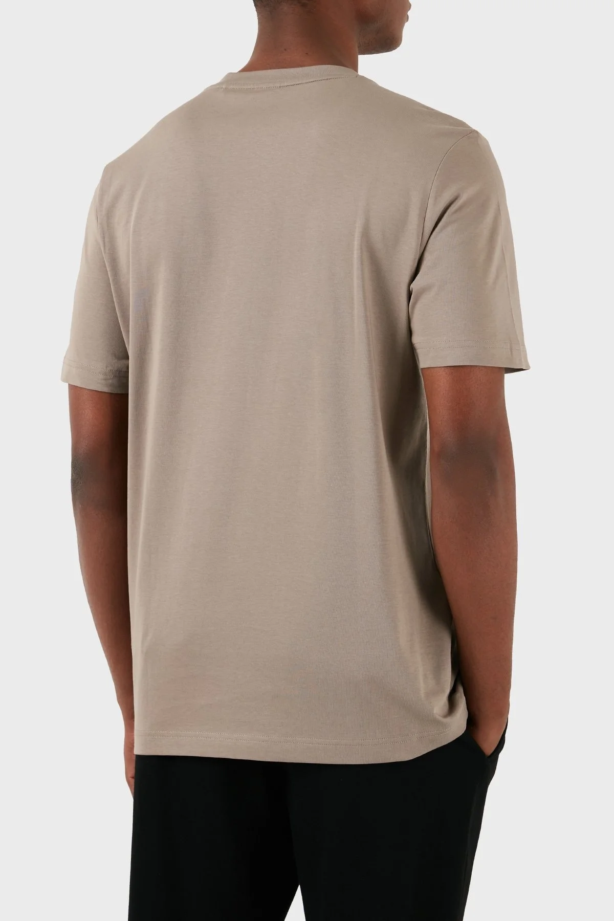 Boss Pamuklu Regular Fit Bisiklet Yaka Erkek T Shirt 50512866 334 HAKİ - 3