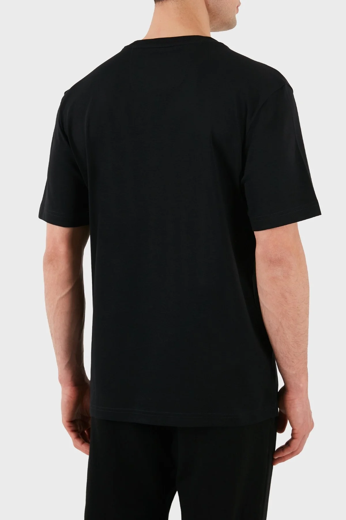 Boss Pamuklu Regular Fit Bisiklet Yaka Erkek T Shirt 50513021 001 SİYAH - 3