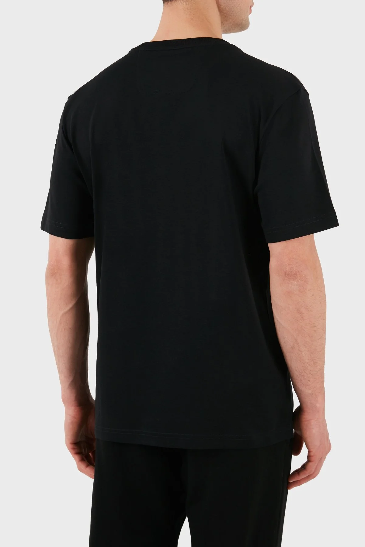 Boss Pamuklu Regular Fit Bisiklet Yaka Erkek T Shirt 50513021 001 SİYAH - 3