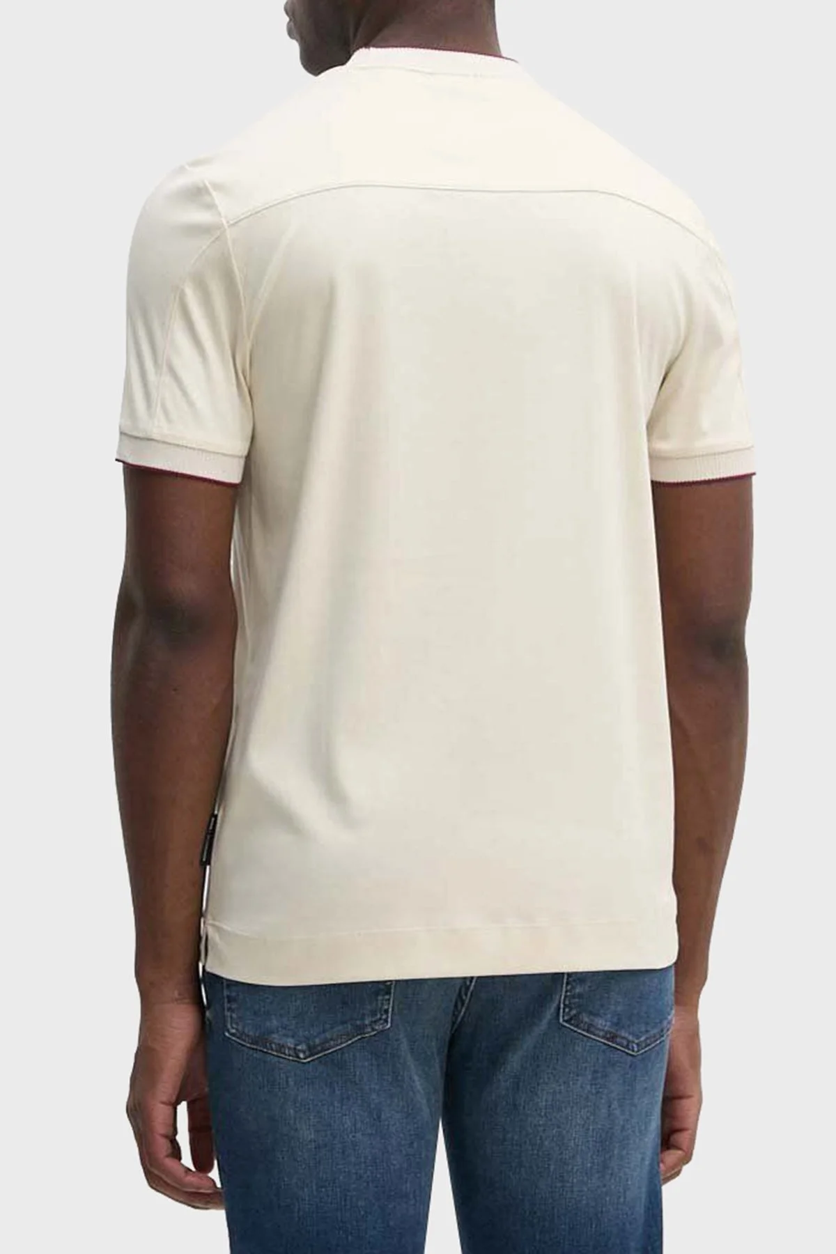 Boss Pamuklu Regular Fit Bisiklet Yaka Erkek T Shirt 50518631 131 KREM - 8