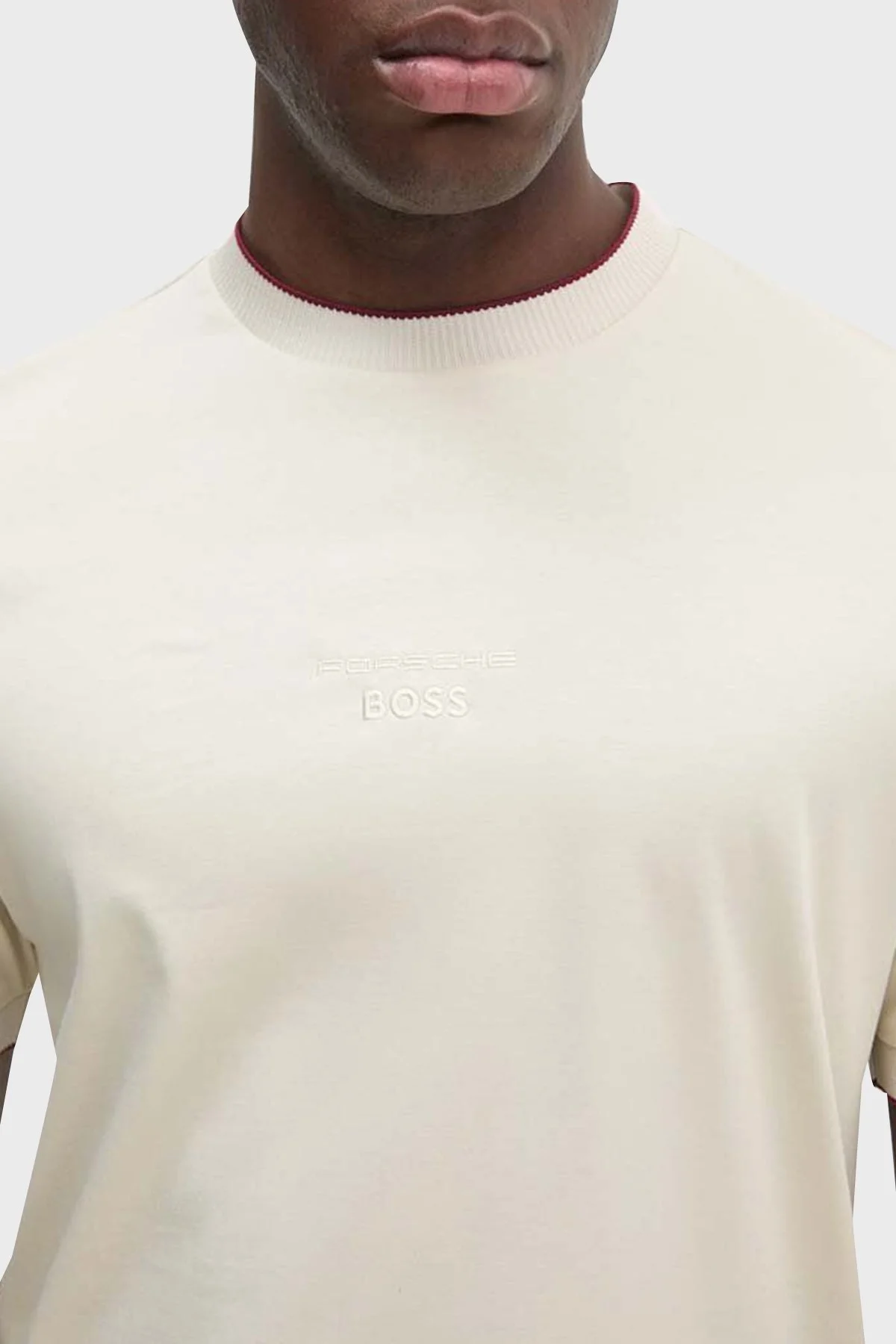 Boss Pamuklu Regular Fit Bisiklet Yaka Erkek T Shirt 50518631 131 KREM - 9