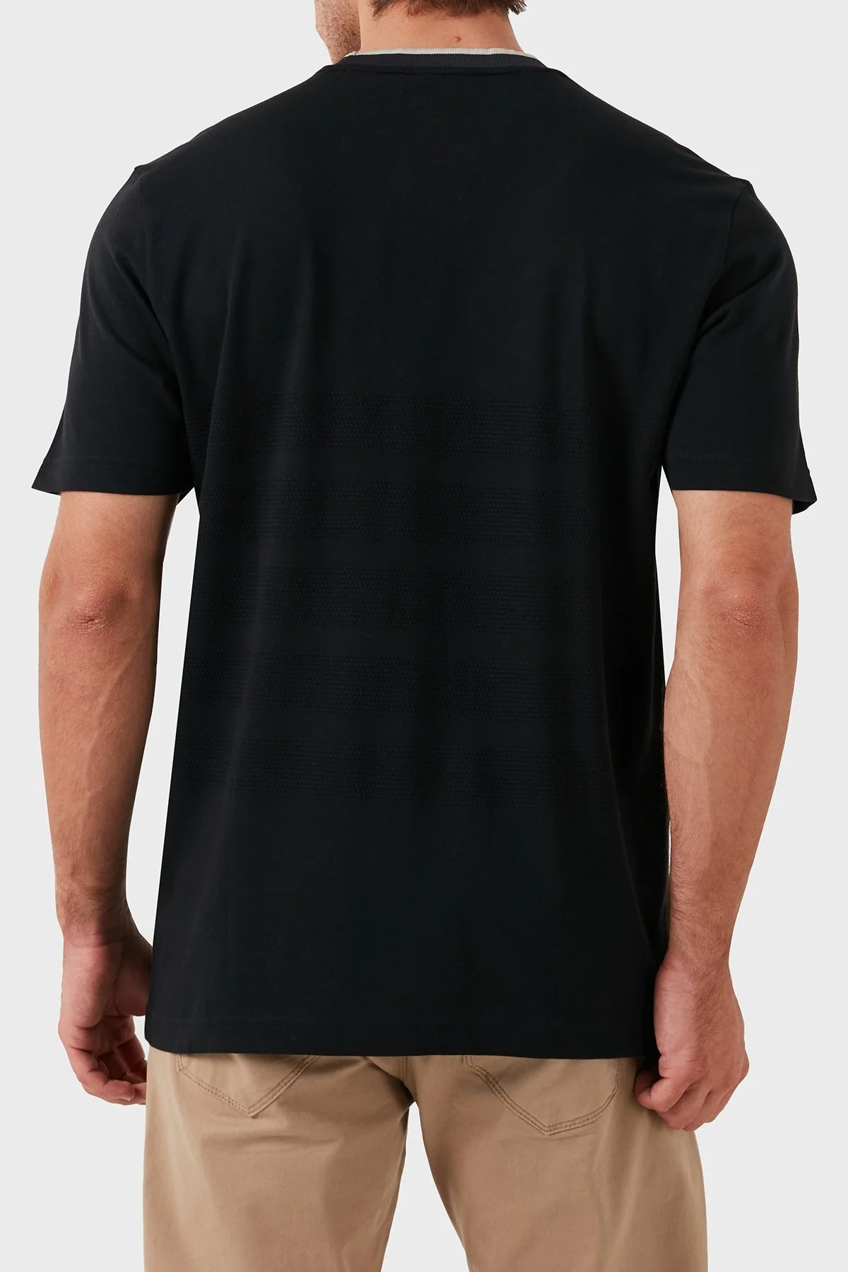 Boss Pamuklu Regular Fit Bisiklet Yaka Erkek T Shirt 50519366 001 SİYAH - 3