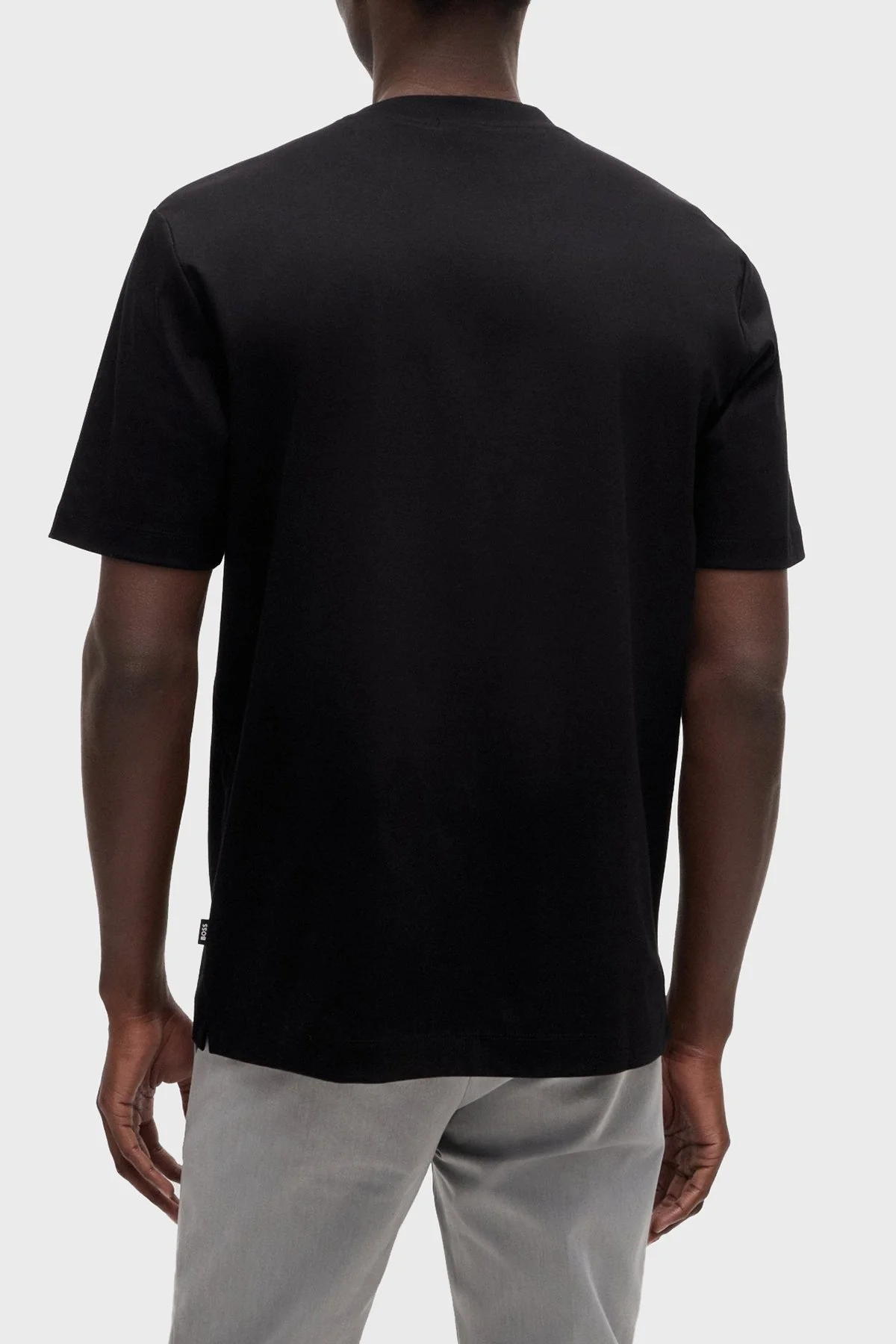 Boss Pamuklu Regular Fit Bisiklet Yaka Erkek T Shirt 50520298 001 SİYAH - 2