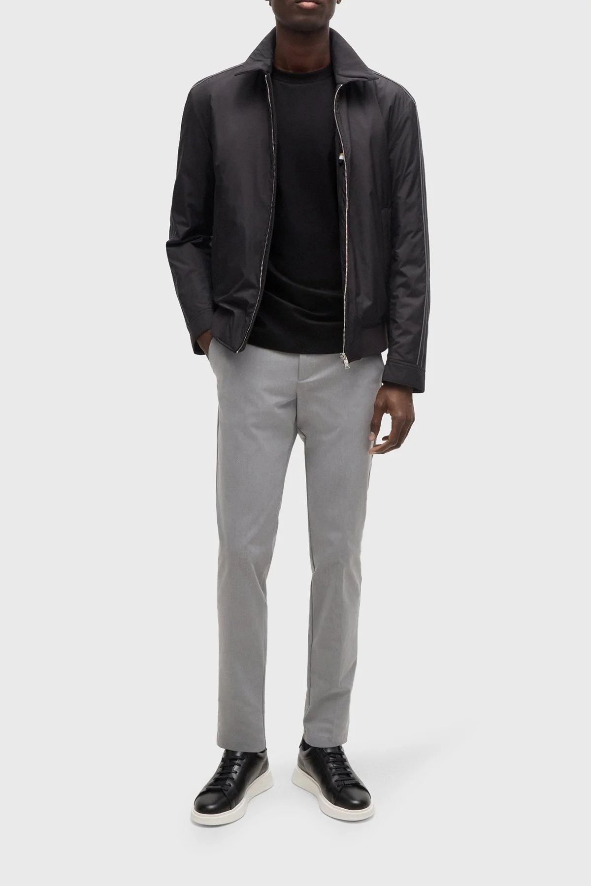 Boss Pamuklu Regular Fit Bisiklet Yaka Erkek T Shirt 50520298 001 SİYAH - 8