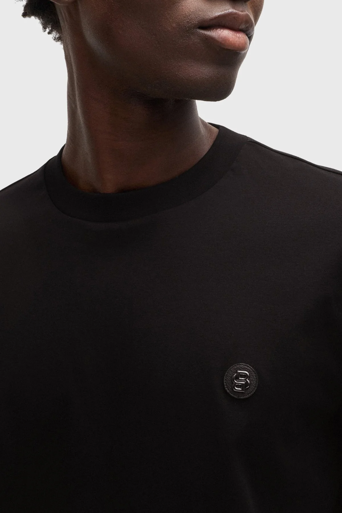 Boss Pamuklu Regular Fit Bisiklet Yaka Erkek T Shirt 50520298 001 SİYAH - 4