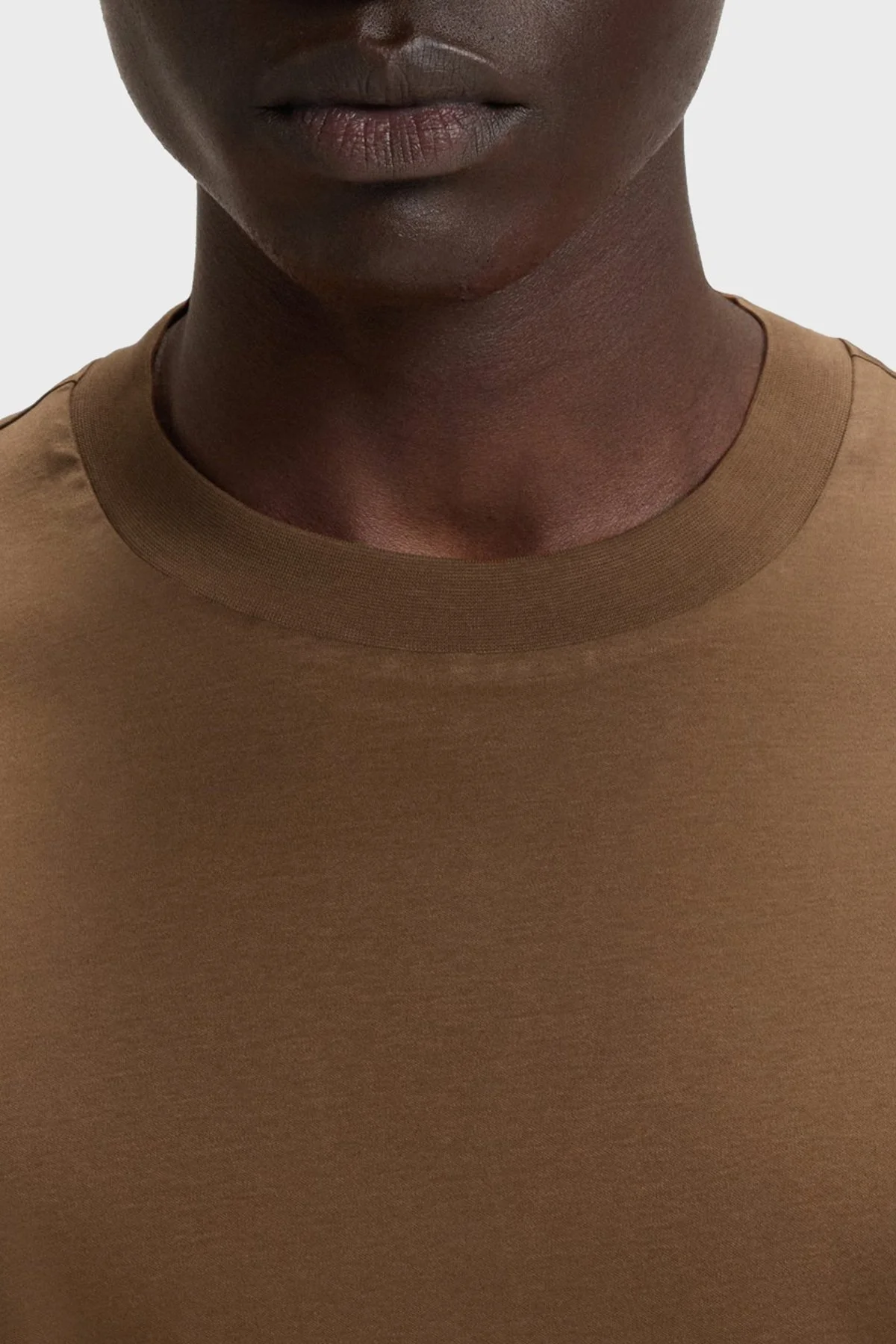 Boss Pamuklu Regular Fit Bisiklet Yaka Erkek T Shirt 50520298 217 KAHVE - 4