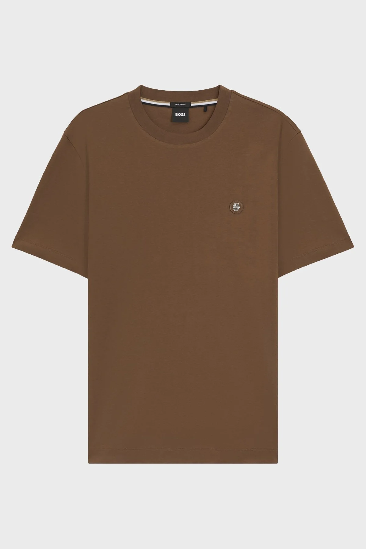 Boss Pamuklu Regular Fit Bisiklet Yaka Erkek T Shirt 50520298 217 KAHVE - 5