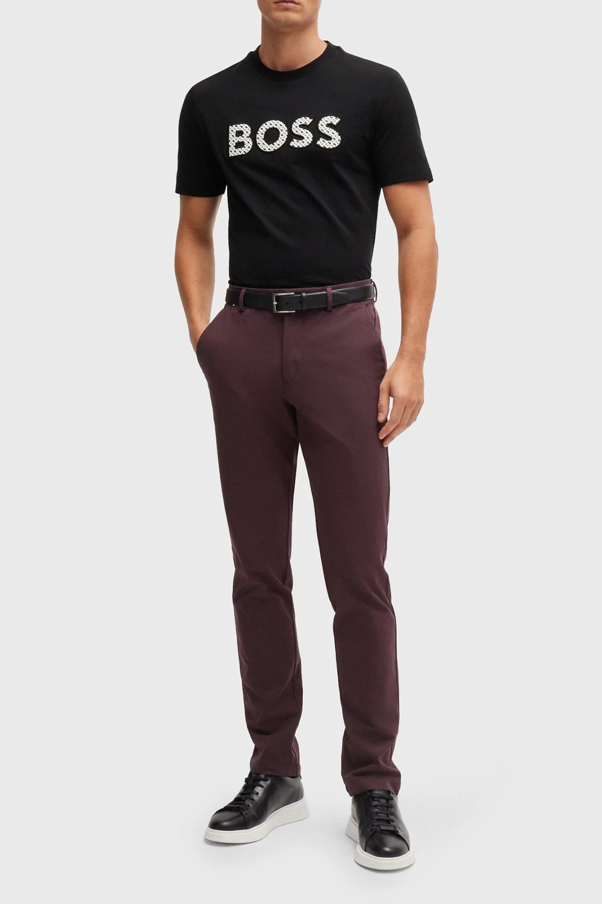 Boss Pamuklu Regular Fit Bisiklet Yaka Erkek T Shirt 50521520 002 SİYAH - 8