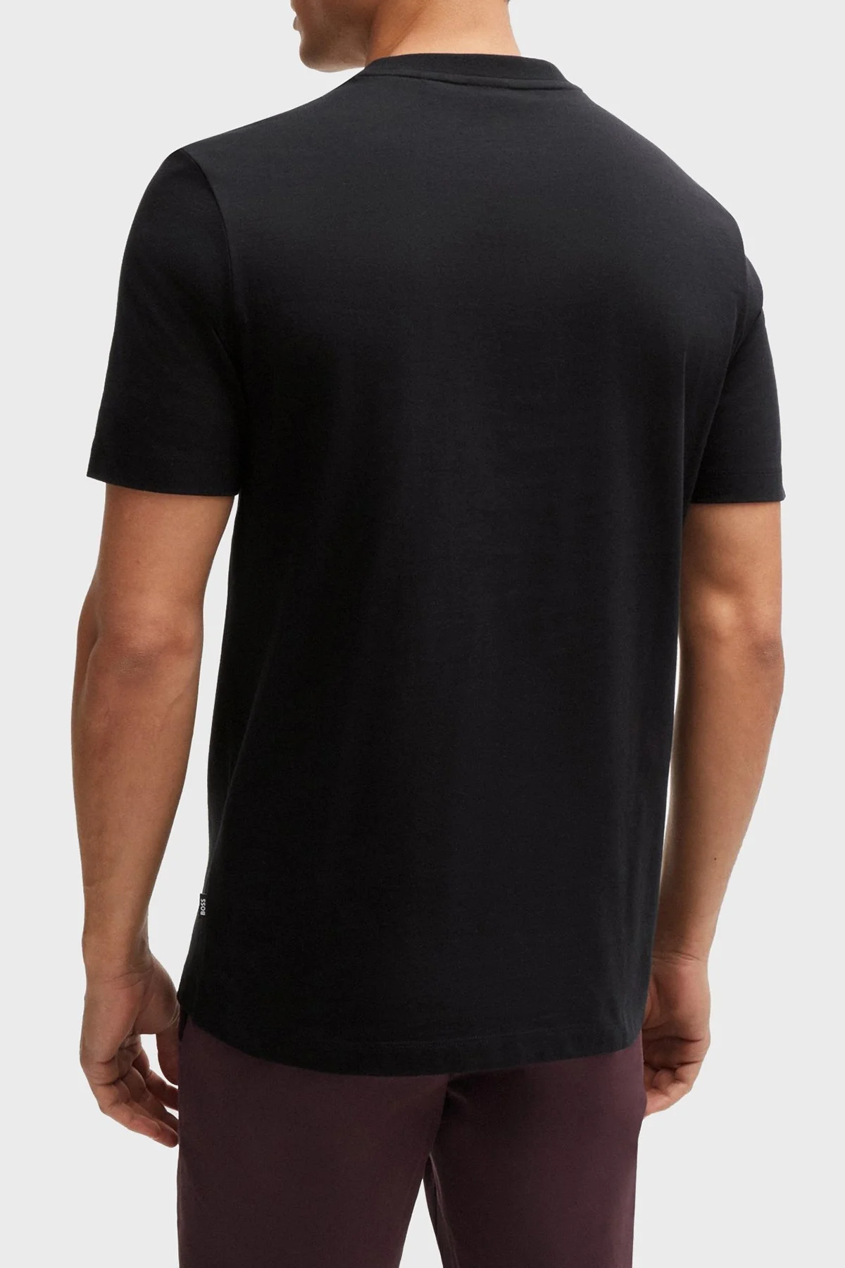 Boss Pamuklu Regular Fit Bisiklet Yaka Erkek T Shirt 50521520 002 SİYAH - 9