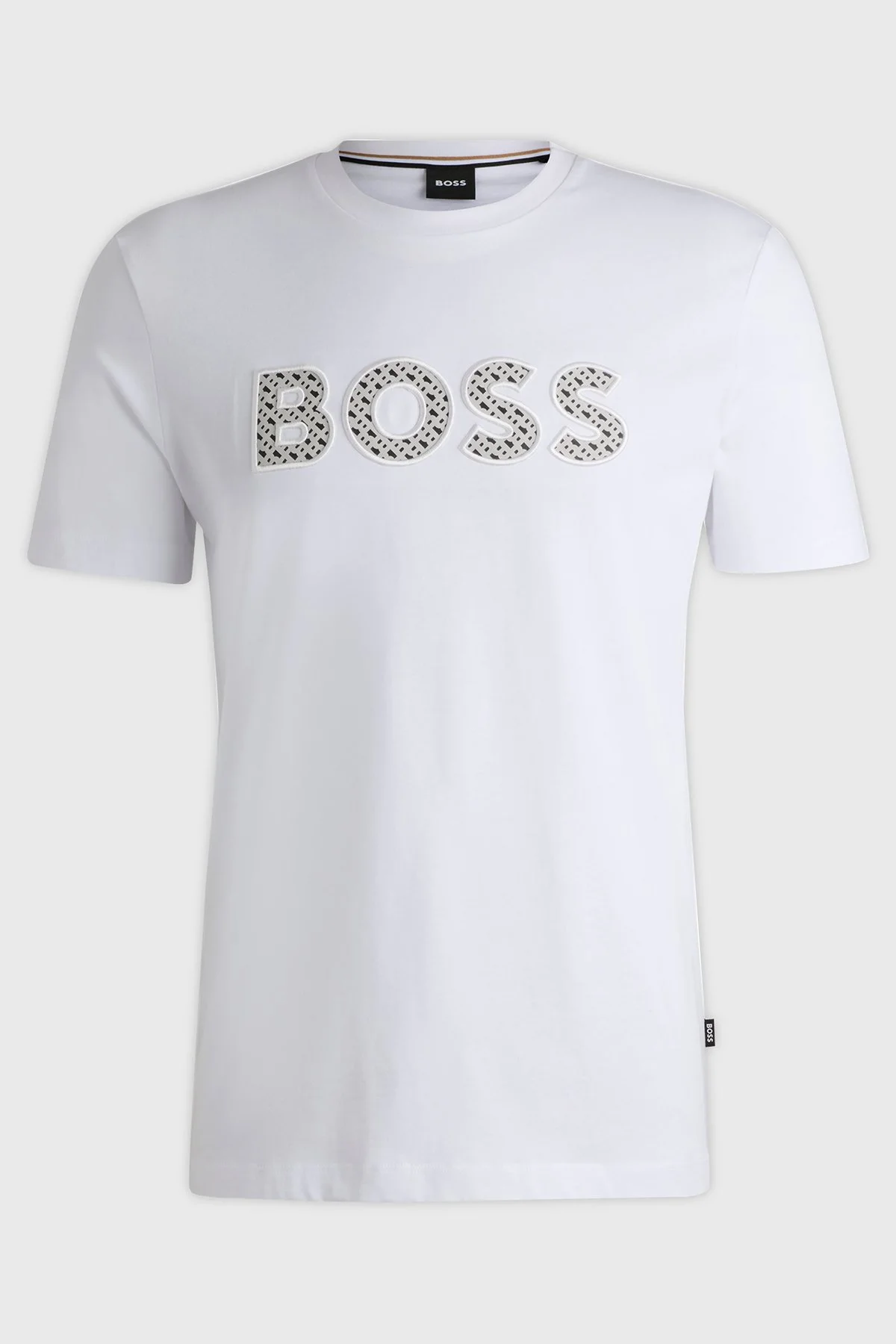 Boss Pamuklu Regular Fit Bisiklet Yaka Erkek T Shirt 50521520 101 BEYAZ - 5