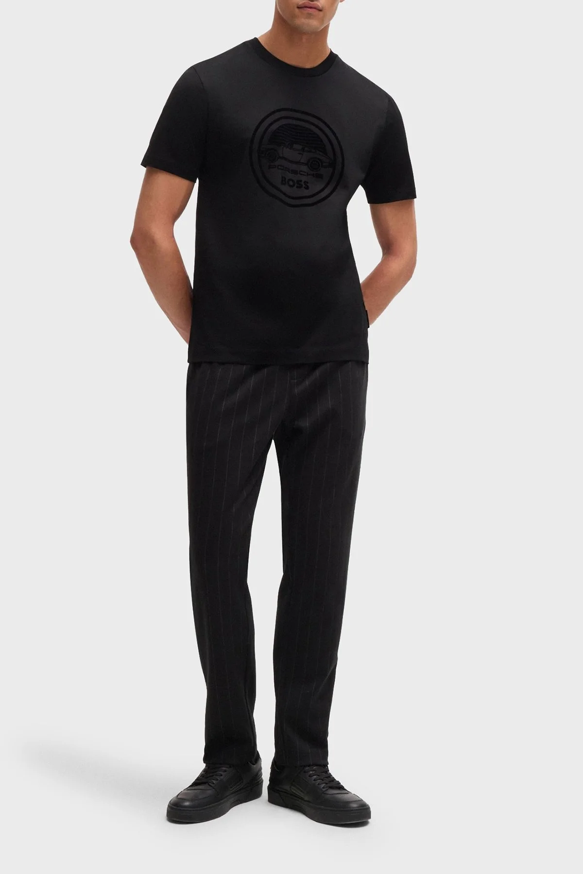 Boss Pamuklu Regular Fit Bisiklet Yaka Erkek T Shirt 50522795 001 SİYAH - 3