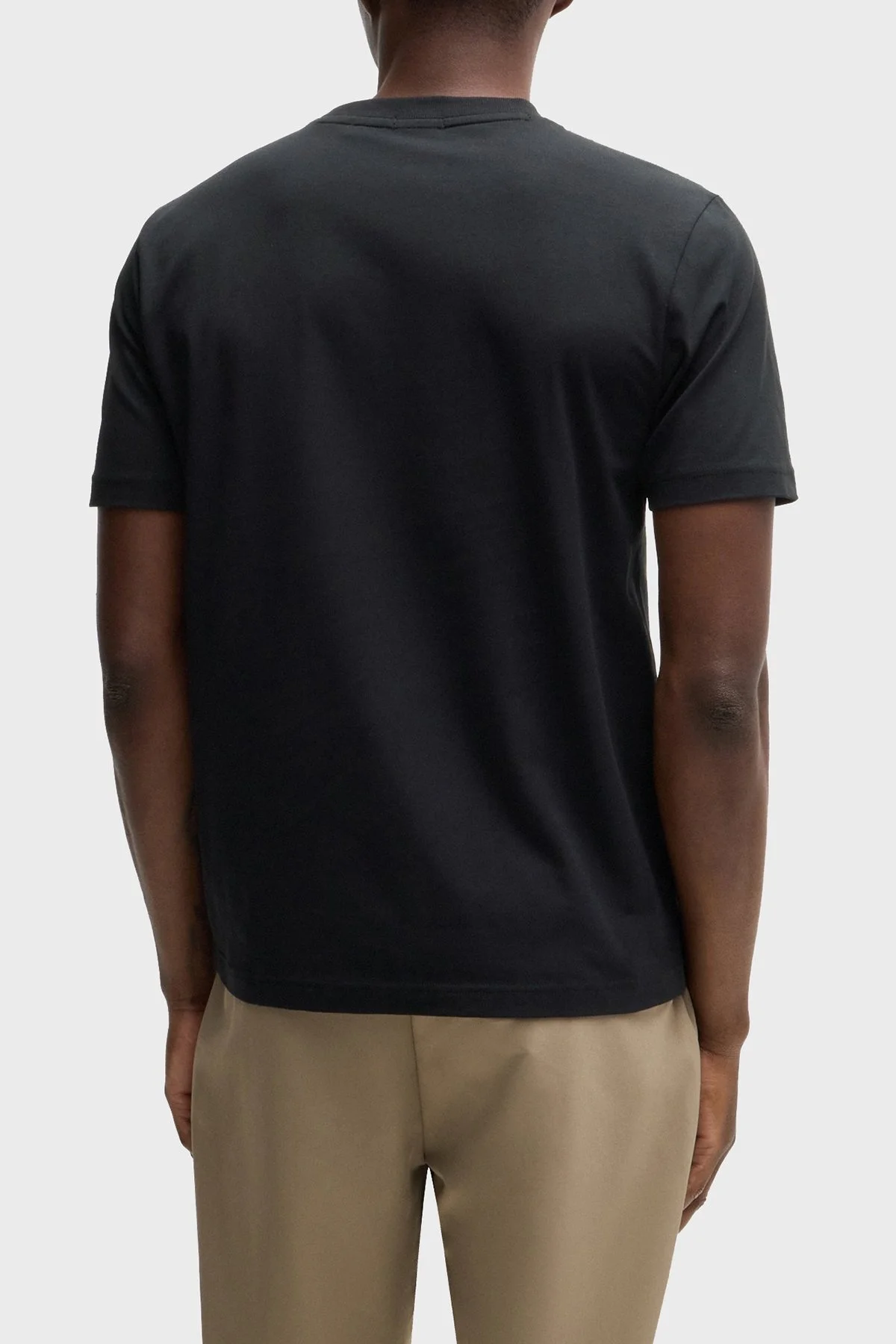 Boss Pamuklu Regular Fit Bisiklet Yaka Erkek T Shirt 50525224 001 SİYAH - 2