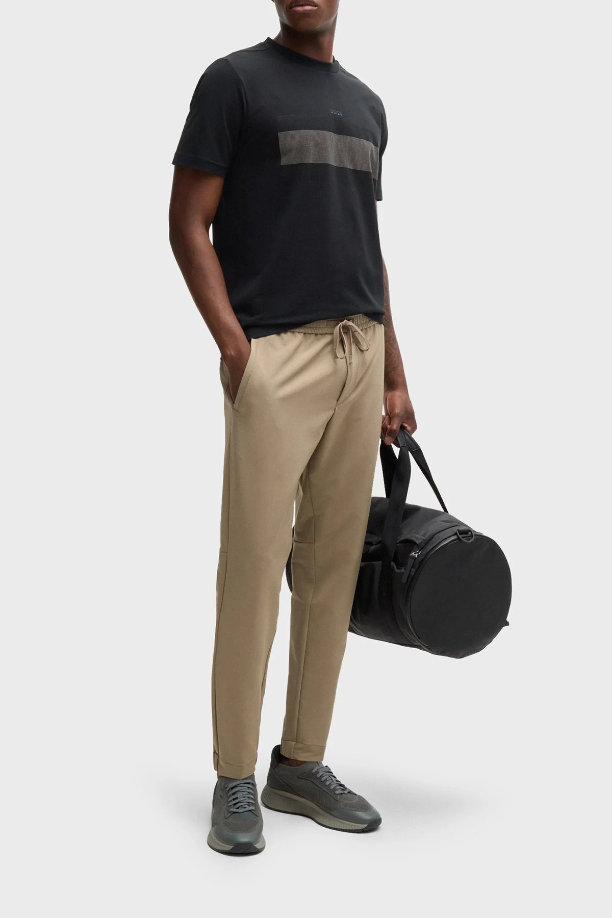 Boss Pamuklu Regular Fit Bisiklet Yaka Erkek T Shirt 50525224 001 SİYAH - 3