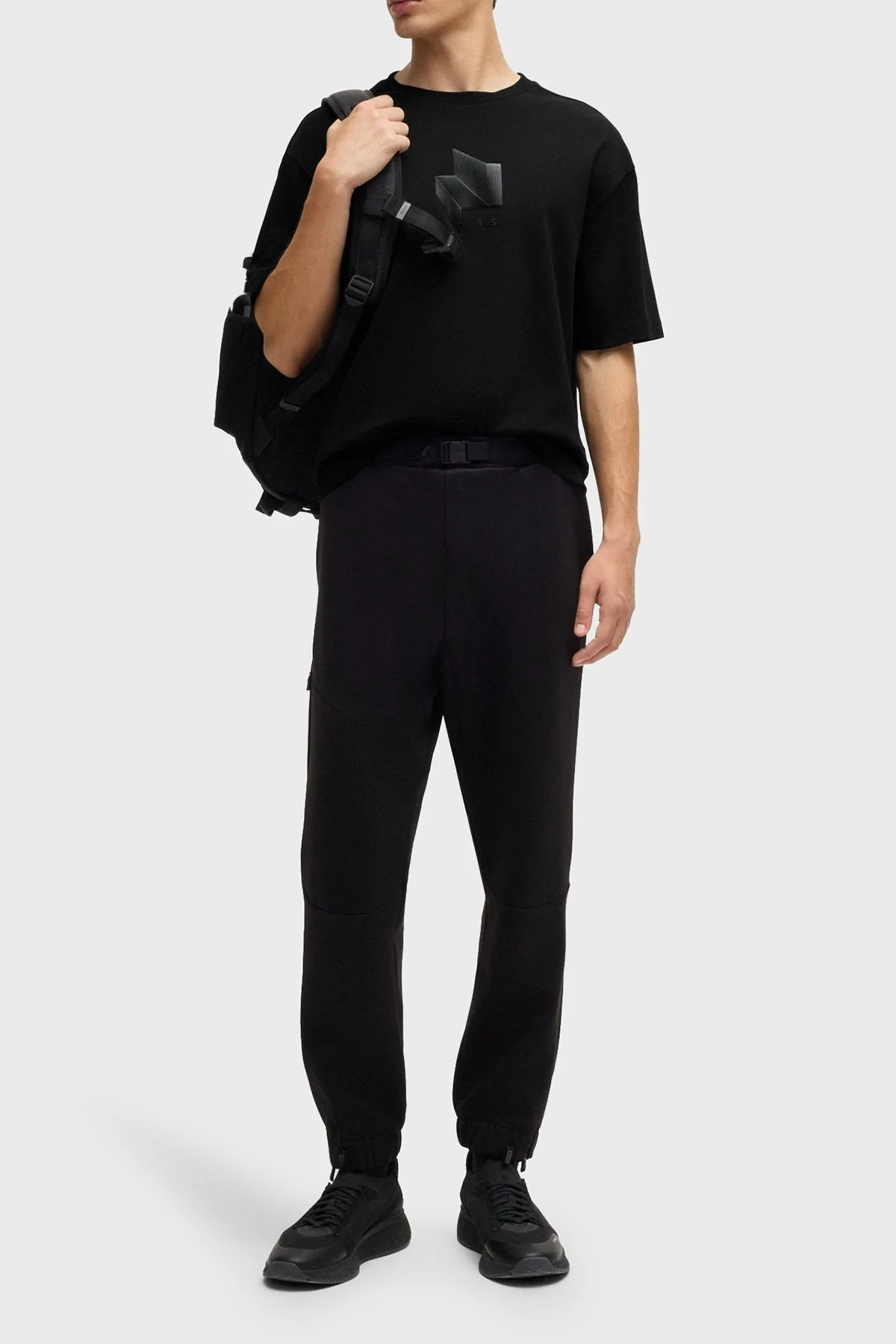 Boss Pamuklu Regular Fit Bisiklet Yaka Erkek T Shirt 50525231 001 SİYAH - 8