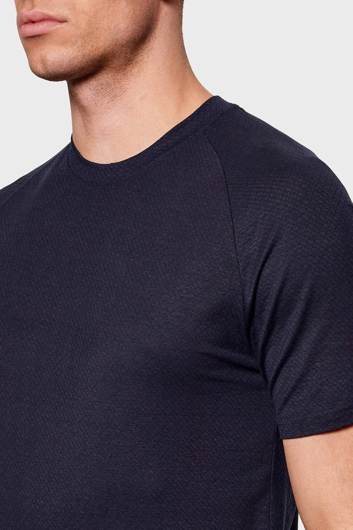 Boss Pamuklu Regular Fit Bisiklet Yaka Erkek T Shirt 50554179 405 LACİVERT - 3