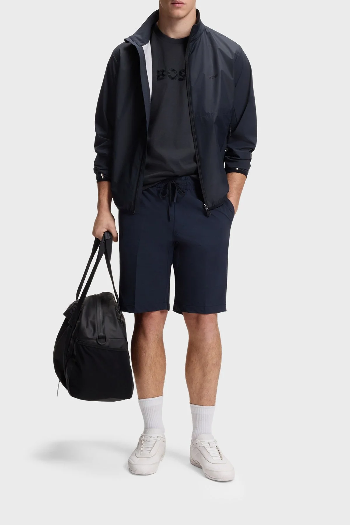 Boss Pamuklu Regular Fit Bisiklet Yaka Erkek T Shirt 50559361 402 LACİVERT - 2