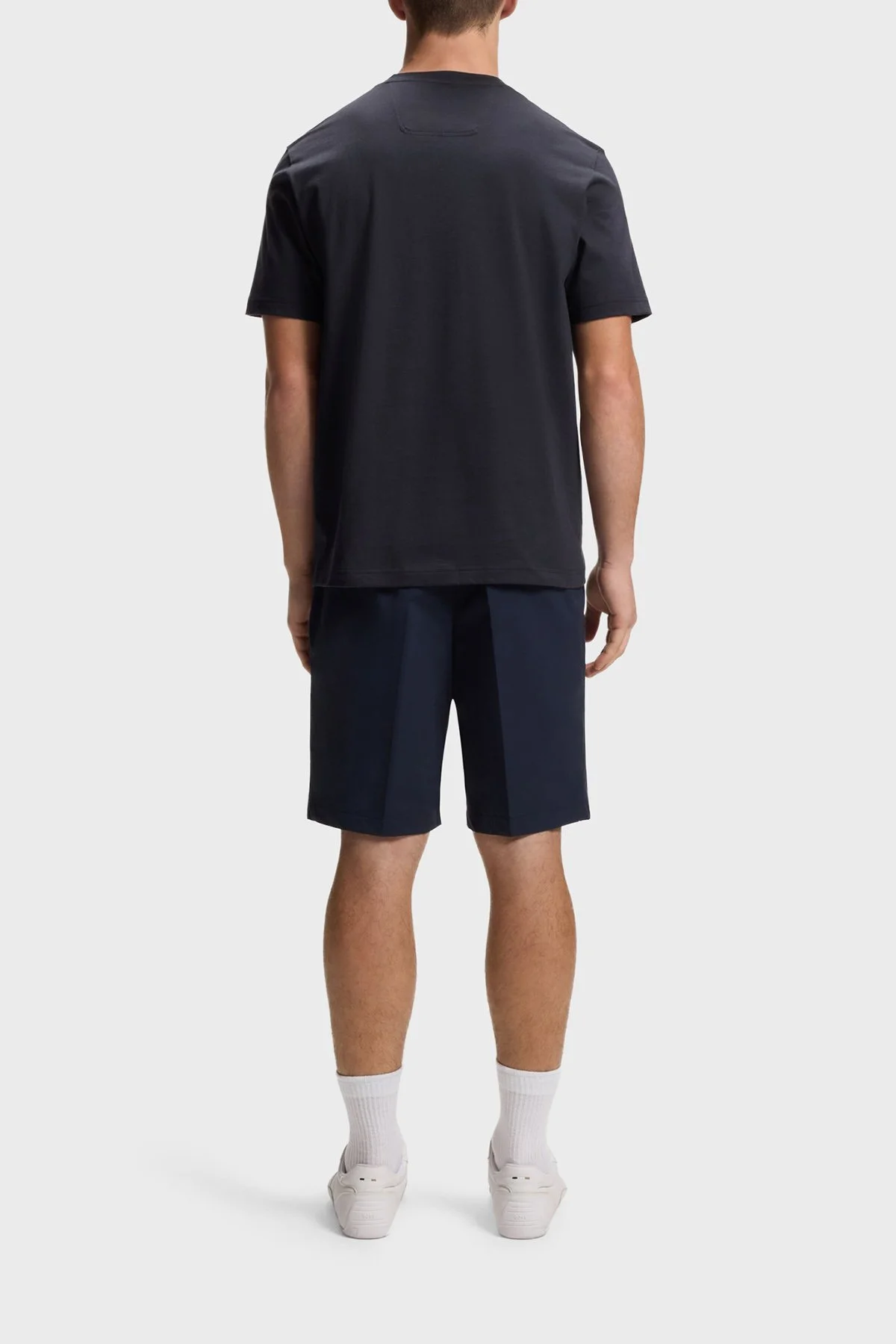 Boss Pamuklu Regular Fit Bisiklet Yaka Erkek T Shirt 50559361 402 LACİVERT - 3