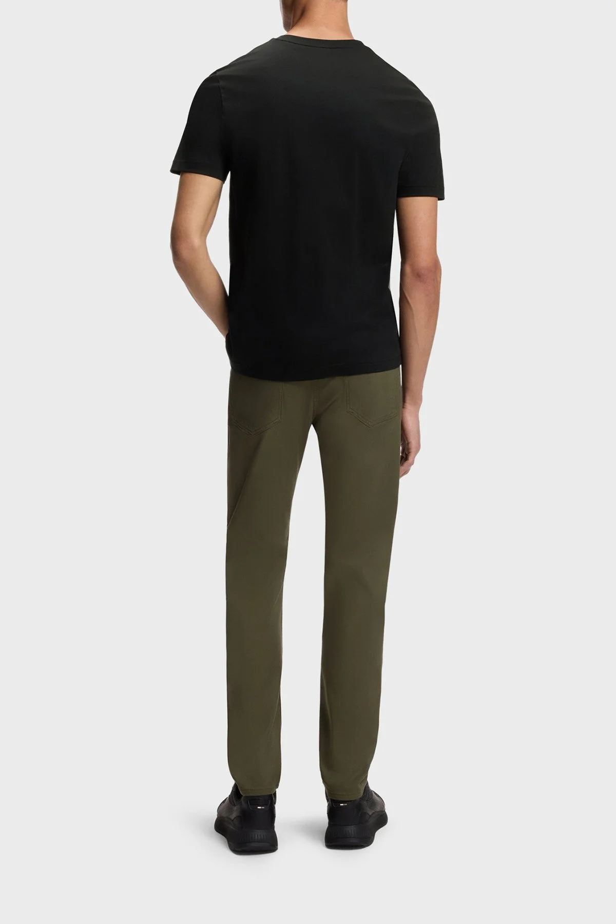 Boss Pamuklu Regular Fit Bisiklet Yaka Erkek T Shirt 50562696 001 SİYAH - 3