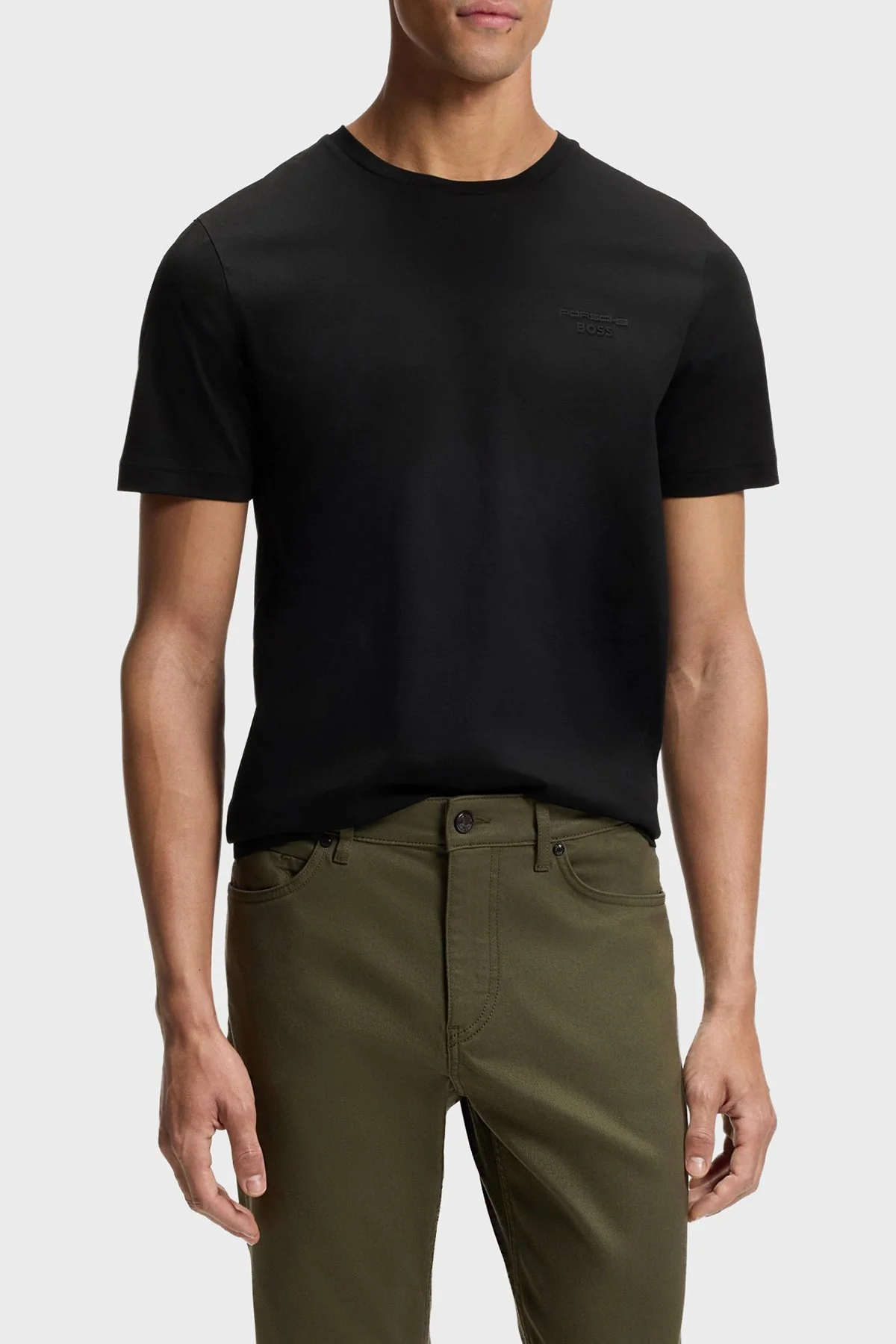 Boss Pamuklu Regular Fit Bisiklet Yaka Erkek T Shirt 50562696 001 SİYAH - 1