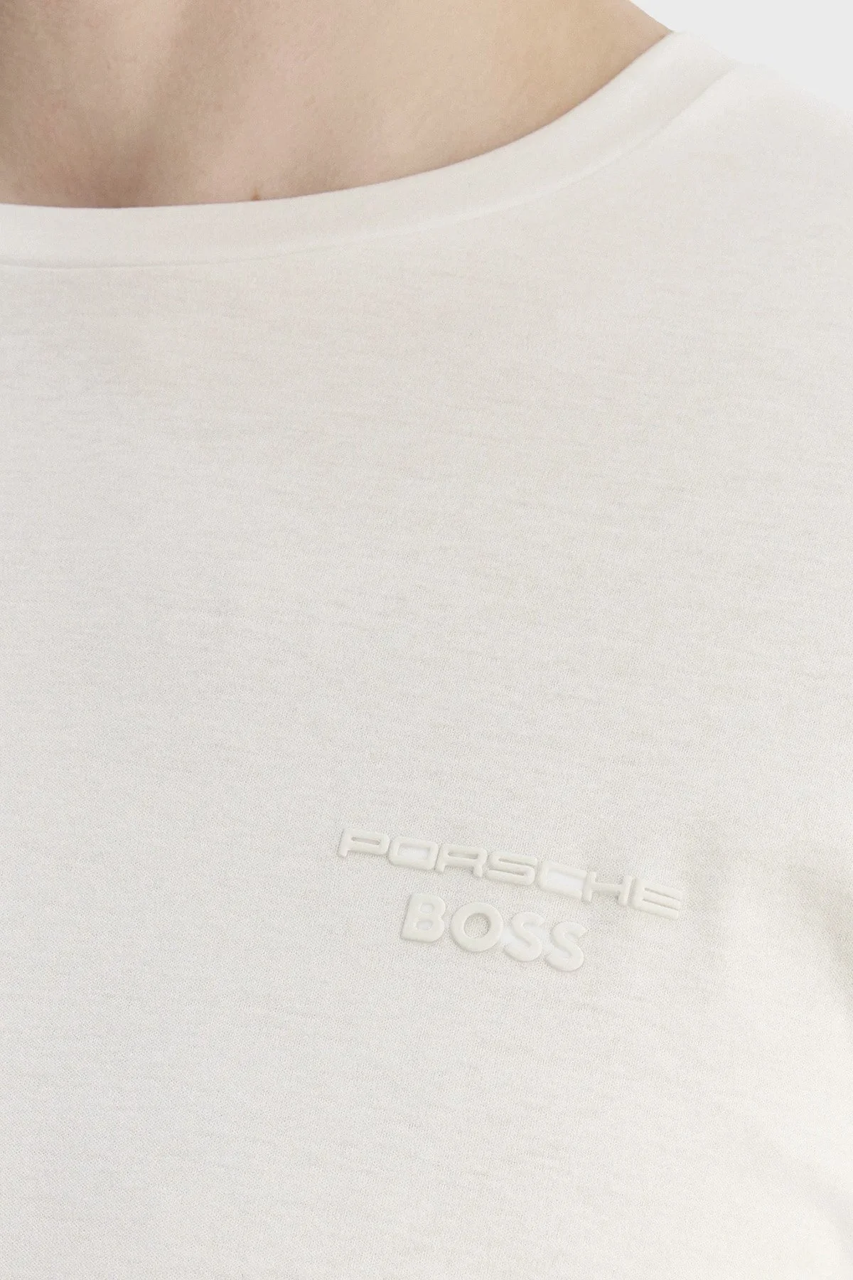 Boss Pamuklu Regular Fit Bisiklet Yaka Erkek T Shirt 50562696 100 BEYAZ - 4