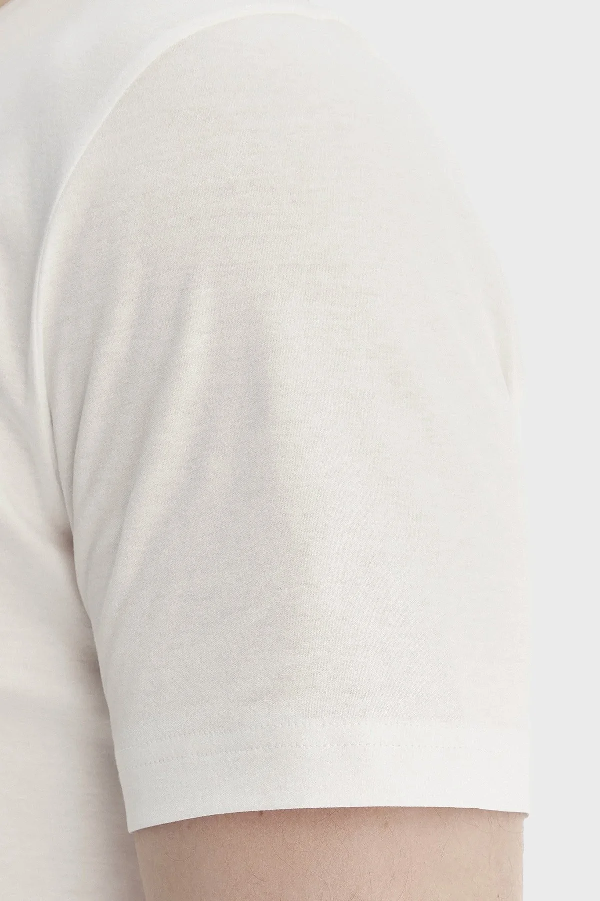 Boss Pamuklu Regular Fit Bisiklet Yaka Erkek T Shirt 50562696 100 BEYAZ - 5