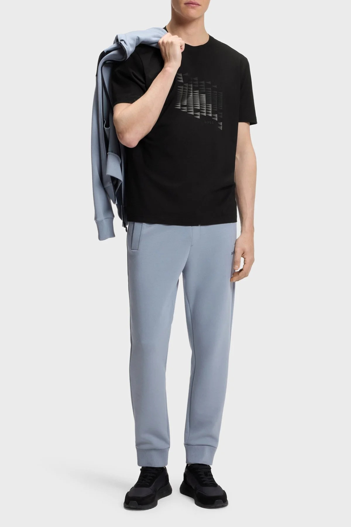 Boss Pamuklu Regular Fit Bisiklet Yaka Erkek T Shirt 50566853 001 Siyah - 2