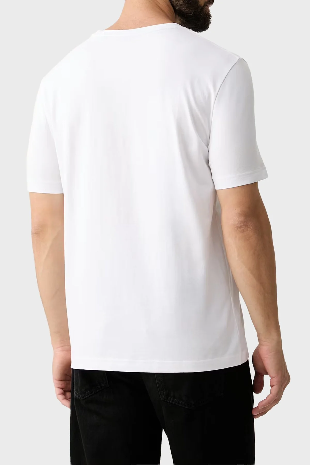Boss Pamuklu Regular Fit Bisiklet Yaka Erkek T Shirt 50566853 100 Beyaz - 3