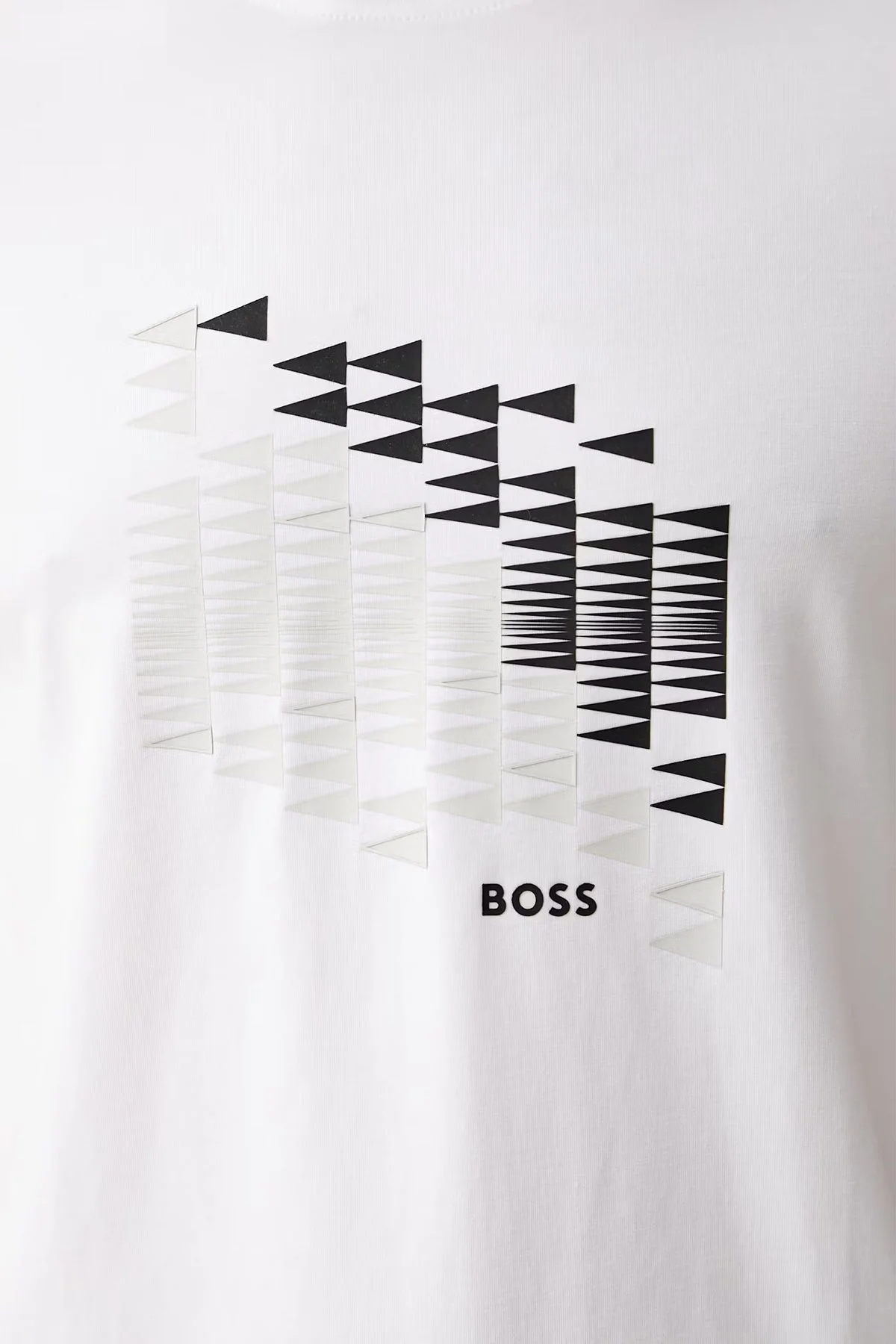 Boss Pamuklu Regular Fit Bisiklet Yaka Erkek T Shirt 50566853 100 Beyaz - 5