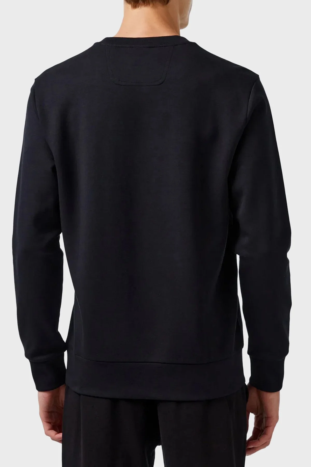 Boss Pamuklu Regular Fit Bisiklet Yaka Logolu Erkek Sweat 50506119 001 SİYAH - 3