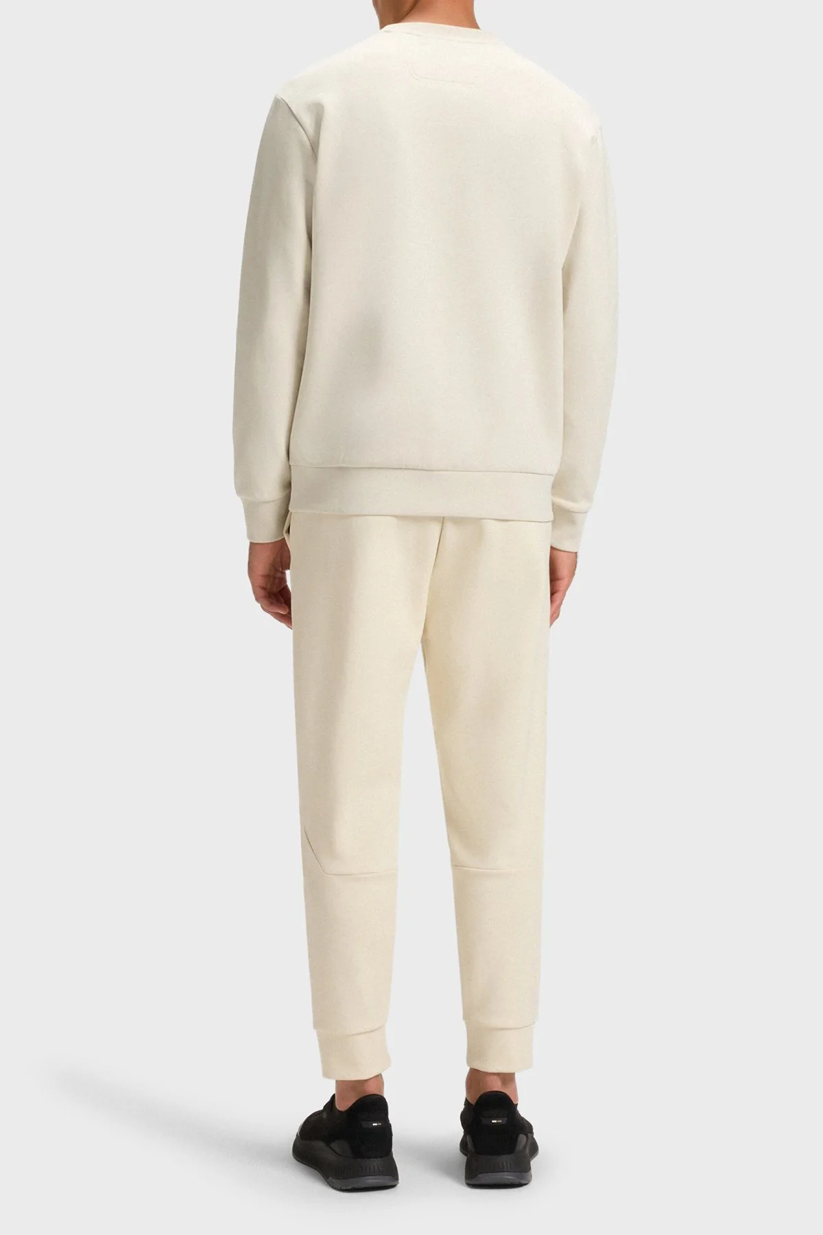 Boss Pamuklu Regular Fit Bisiklet Yaka Logolu Erkek Sweat 50506119 131 BEJ - 3