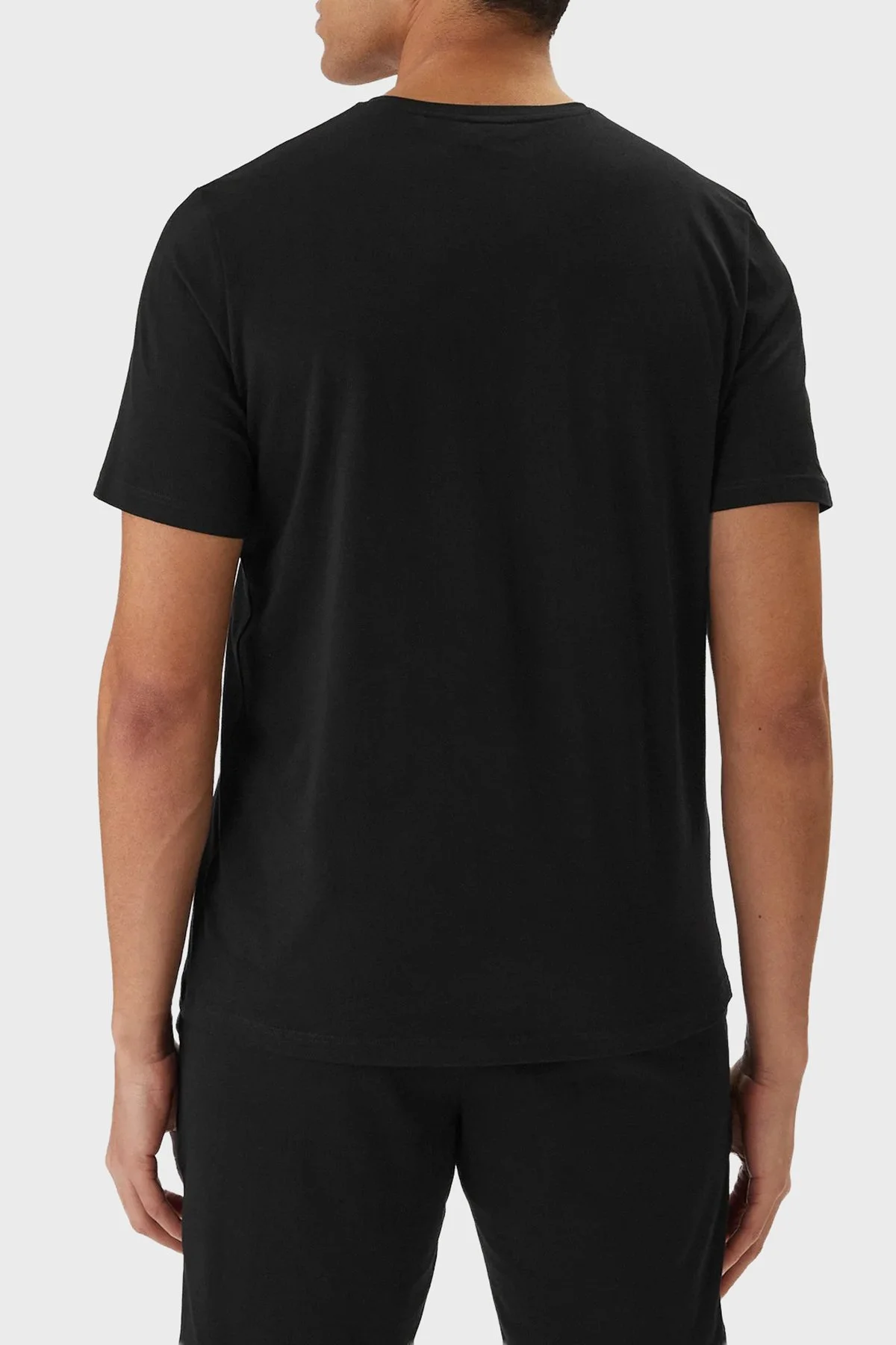 Boss Pamuklu Regular Fit Bisiklet Yaka Logolu Erkek T Shirt 50515312 001 SİYAH - 3