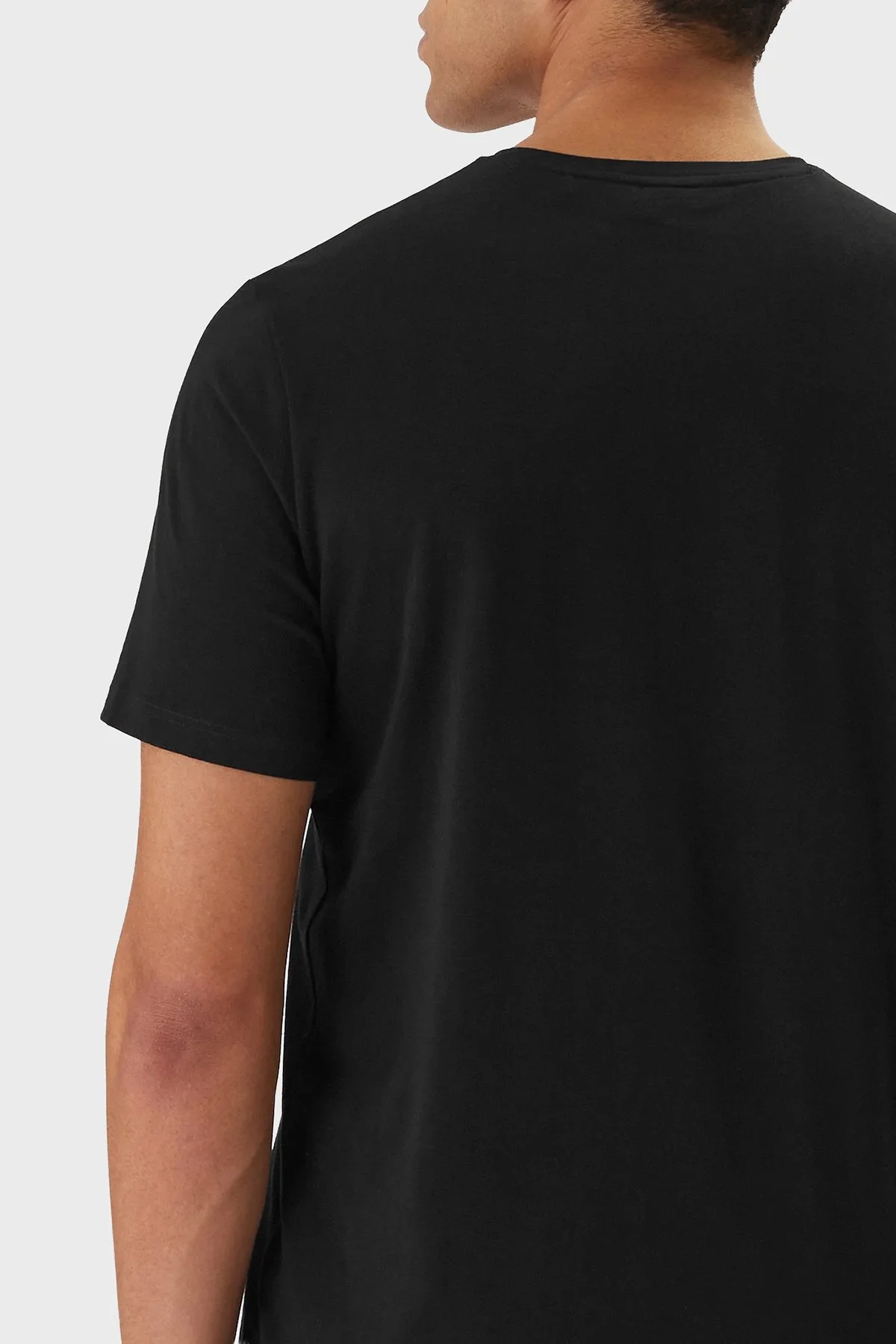 Boss Pamuklu Regular Fit Bisiklet Yaka Logolu Erkek T Shirt 50515312 001 SİYAH - 5