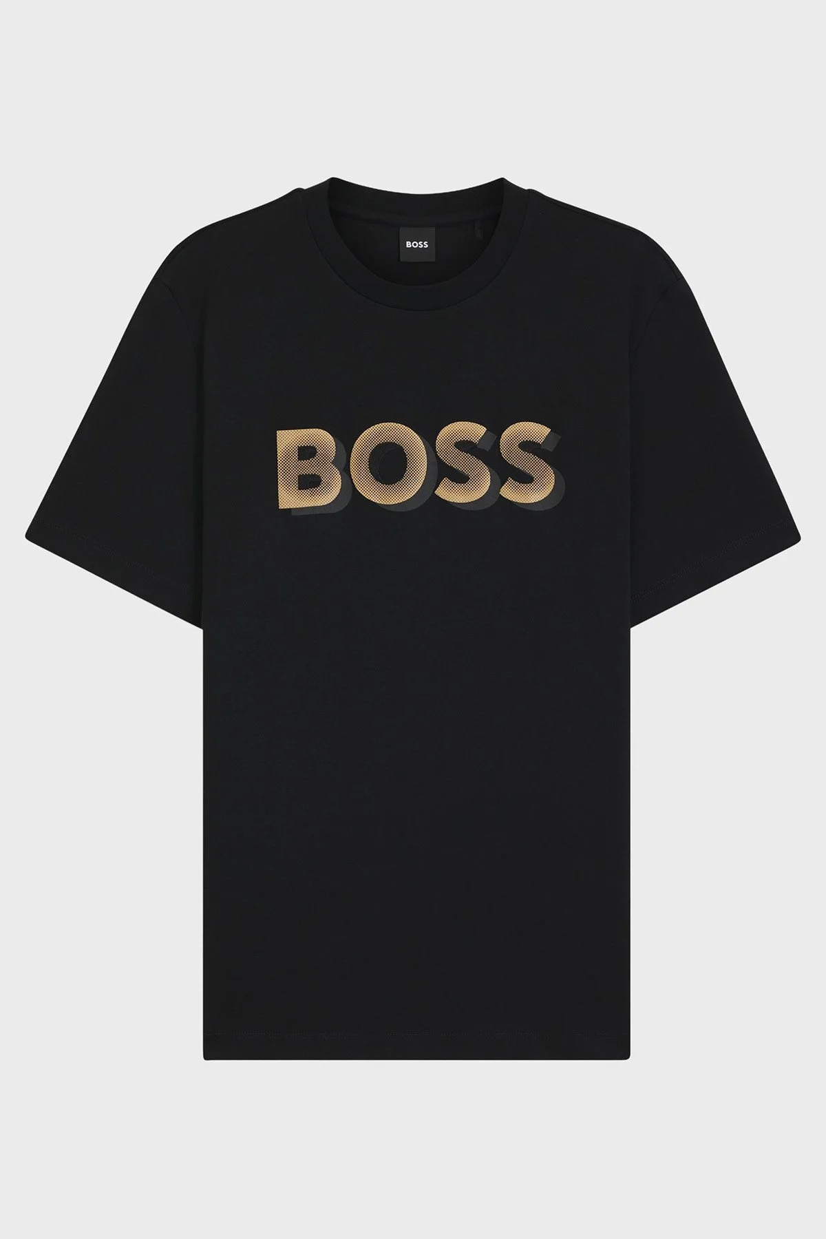 Boss Pamuklu Regular Fit Bisiklet Yaka Logolu Erkek T Shirt 50551902 001 SİYAH - 5