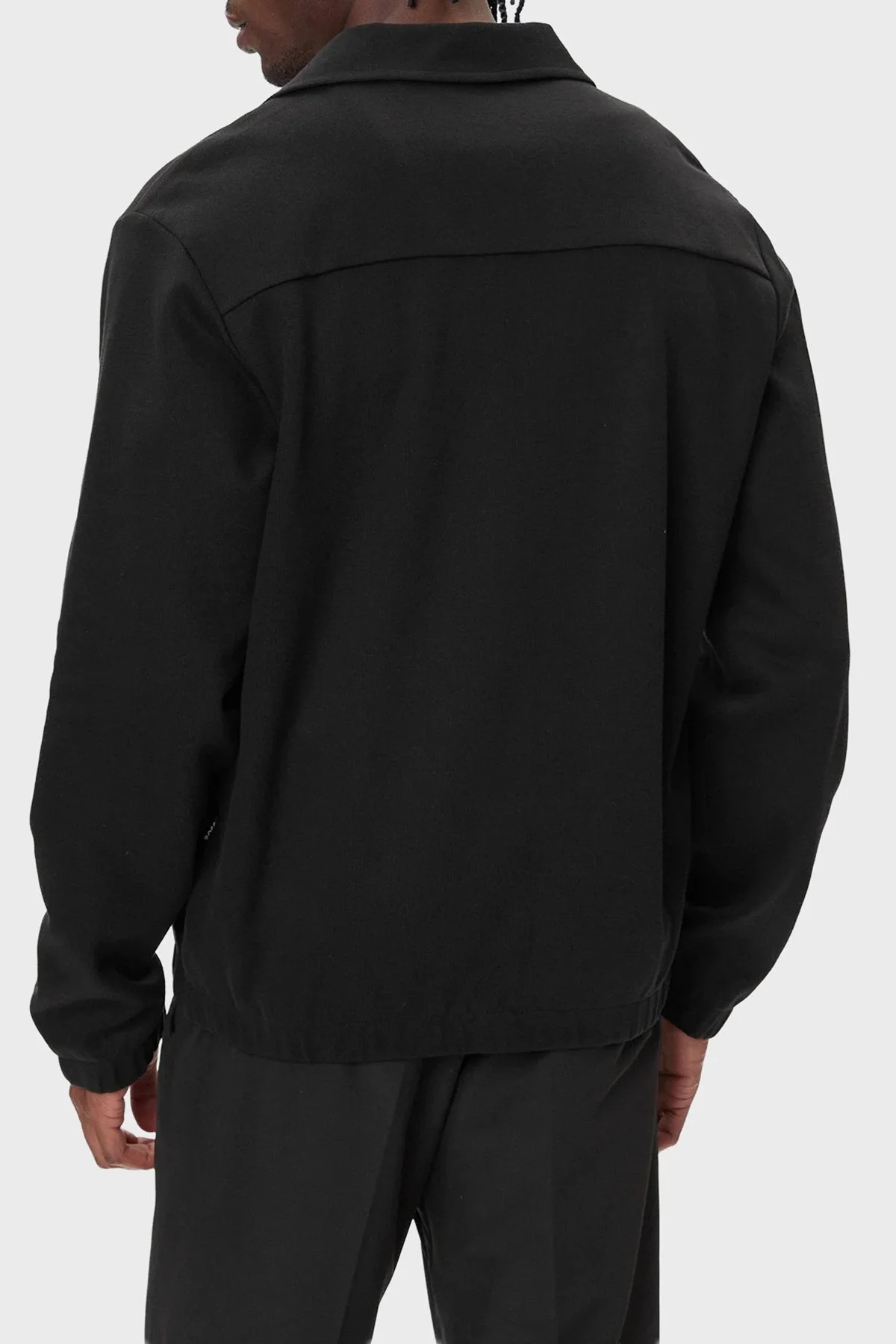 Boss Pamuklu Regular Fit Ceket Yaka Logolu Fermuarlı Erkek Sweat 50556971 002 SİYAH - 3