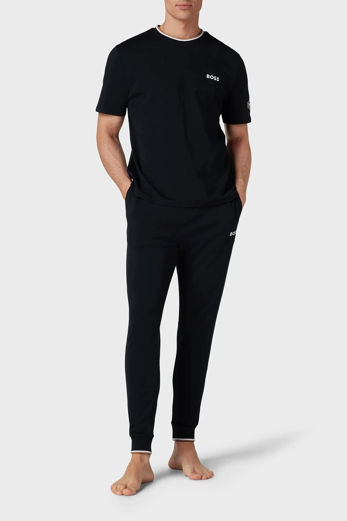 Boss Pamuklu Regular Fit Cepli Jogger Spor Erkek Pantolon 50496107 001 SİYAH - 2