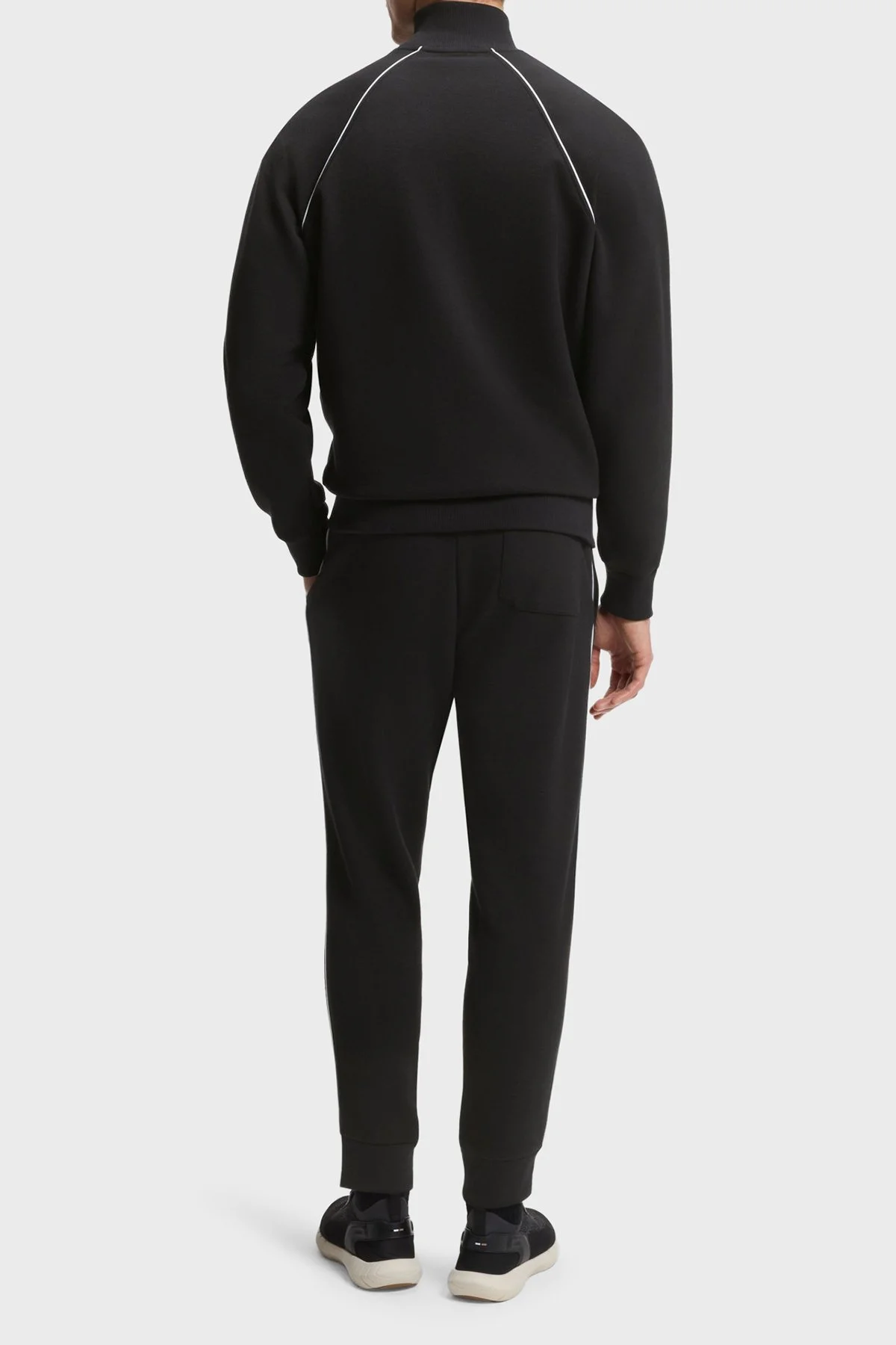 Boss Pamuklu Regular Fit Çizgi Detaylı Erkek Eşofman Takımı 50555906 001 SİYAH - 3