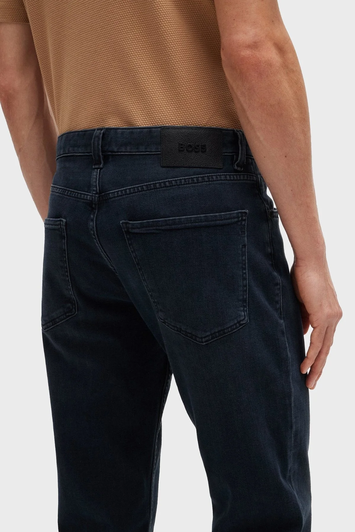 Boss Pamuklu Regular Fit Dar Paça Jeans Erkek Kot Pantolon 50522489 405 LACİVERT - 4